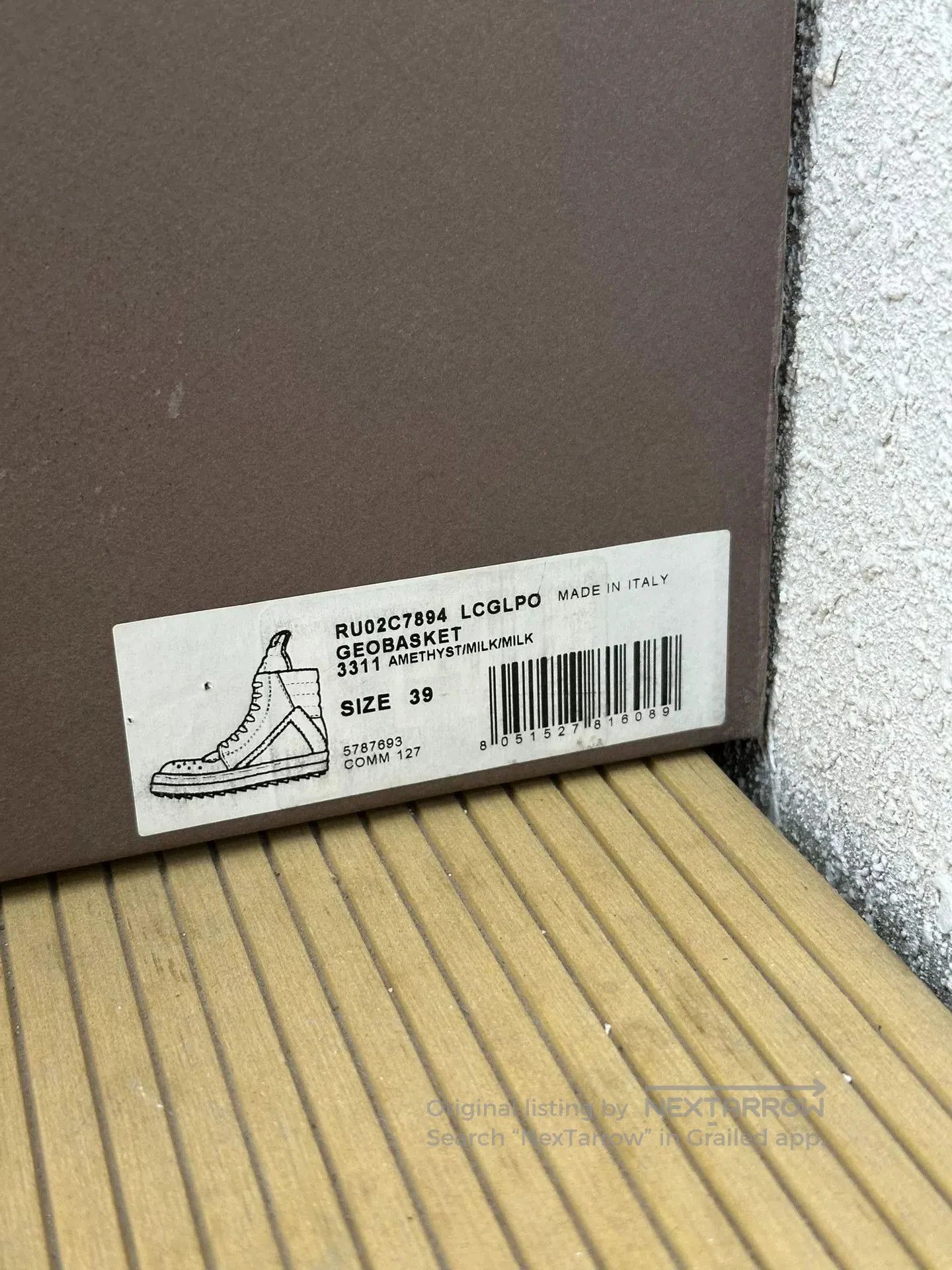 Rick Owens Rick Owens Inverted Triangle Purple White. Size US 6 / EU 39 - 8 Thumbnail