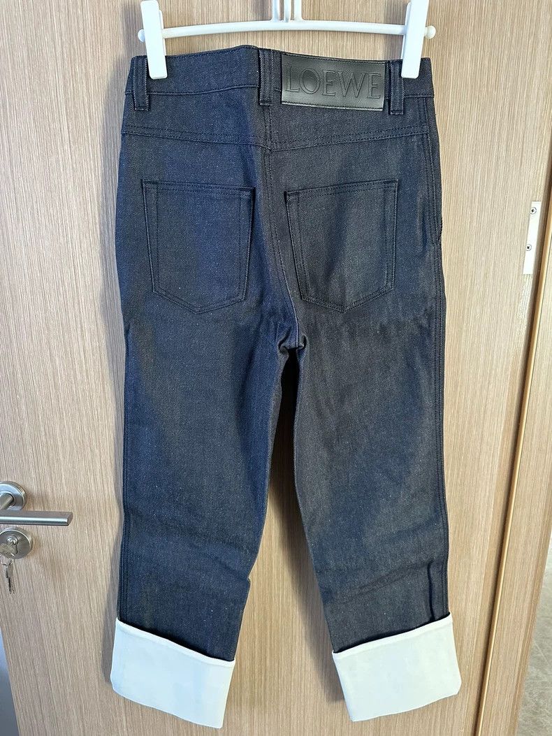 Loewe LOEWE Classic white rolled-up jeans Size 42" / US 20 - 2 Thumbnail