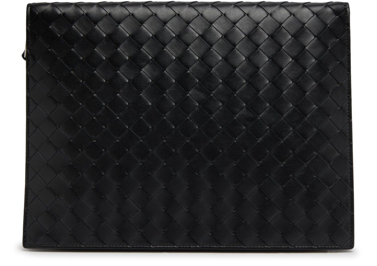 Bottega Veneta Black Intrecciato Doc Case Wristlet New