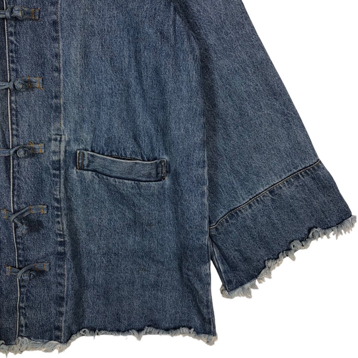 Japanese Brand 🔥Distressed Denim Jacket Jouetie Tokyo Inspire Issey Miyake Size US M / EU 48-50 / 2 - 4 Thumbnail
