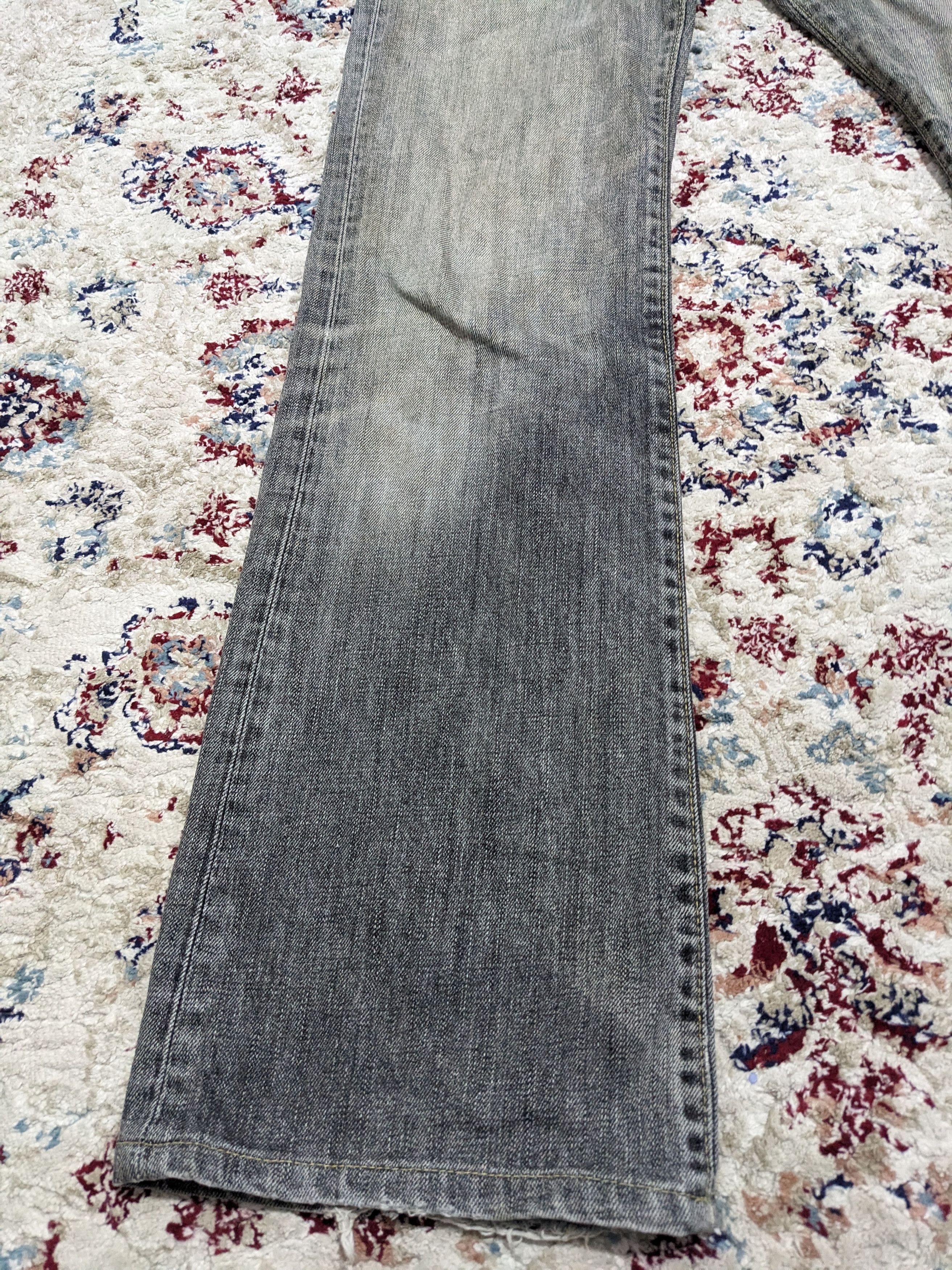 Japanese Brand × Uniqlo × Vintage Uniqlo B002 Faded Black Wash Flare Bootcut Jeans Size US 30 / EU 46 - 5 Thumbnail