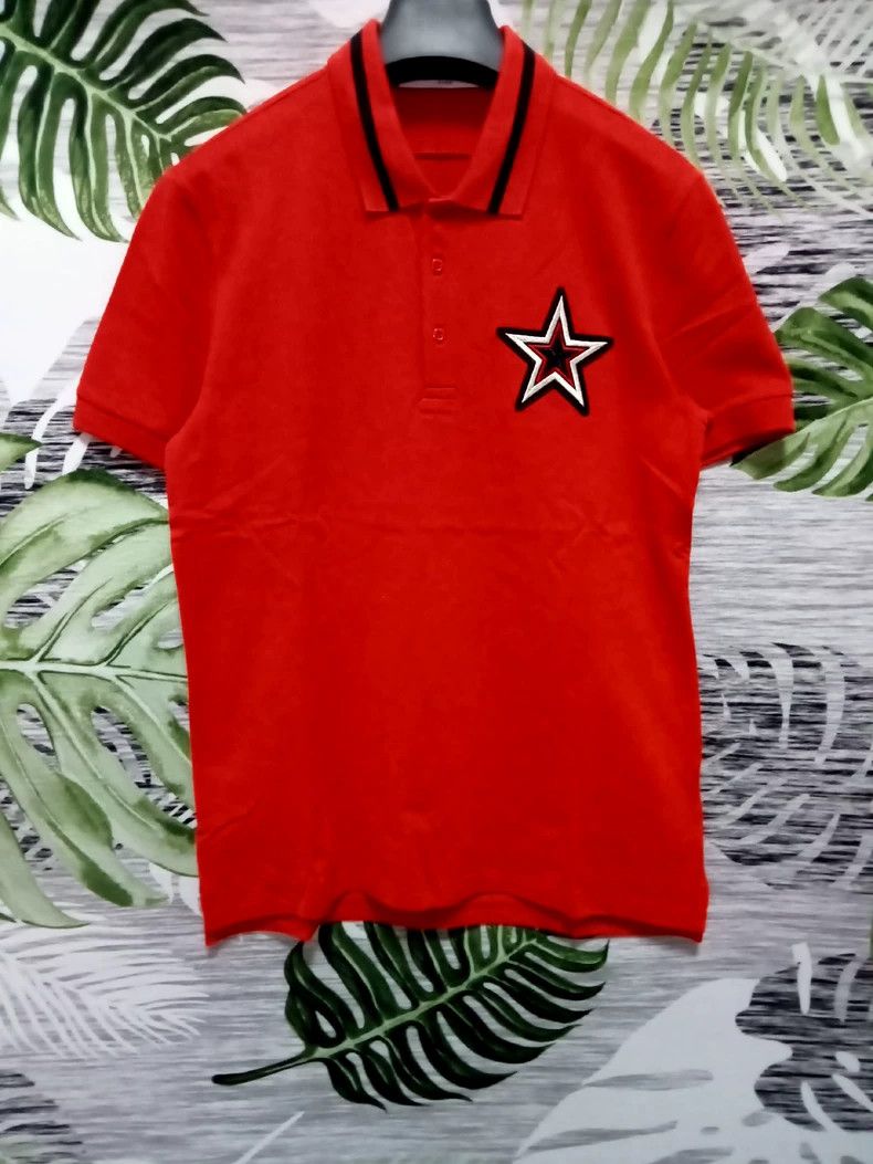 Givenchy Givenchy Summer Red Collar Polo Shirt Size US M / EU 48-50 / 2 - 1 Thumbnail