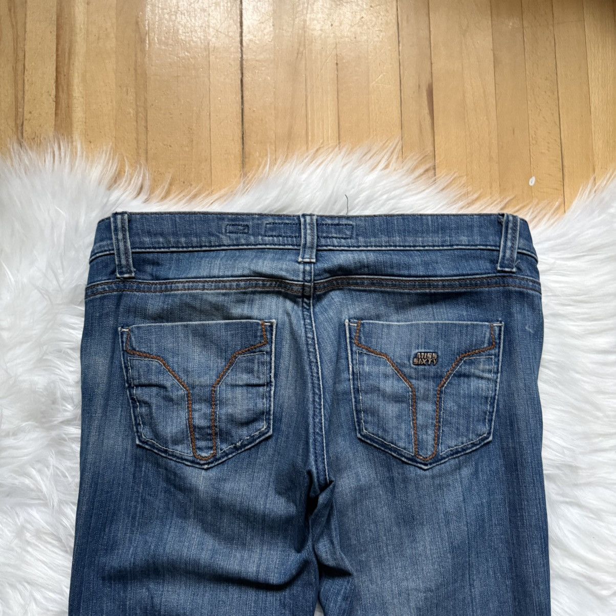 Miss Sixty 📌 Vintage Miss Sixty Y2K Chain Low Rise Slim Jeans Size 29 Size 29" - 12 Thumbnail