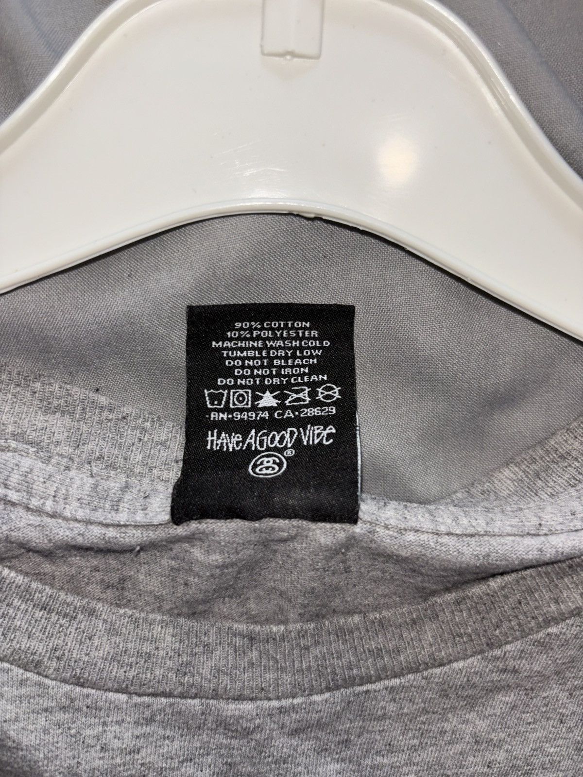 Stussy Heather Grey Stüssy Elephant Link Tee Size US M / EU 48-50 / 2 - 5 Thumbnail