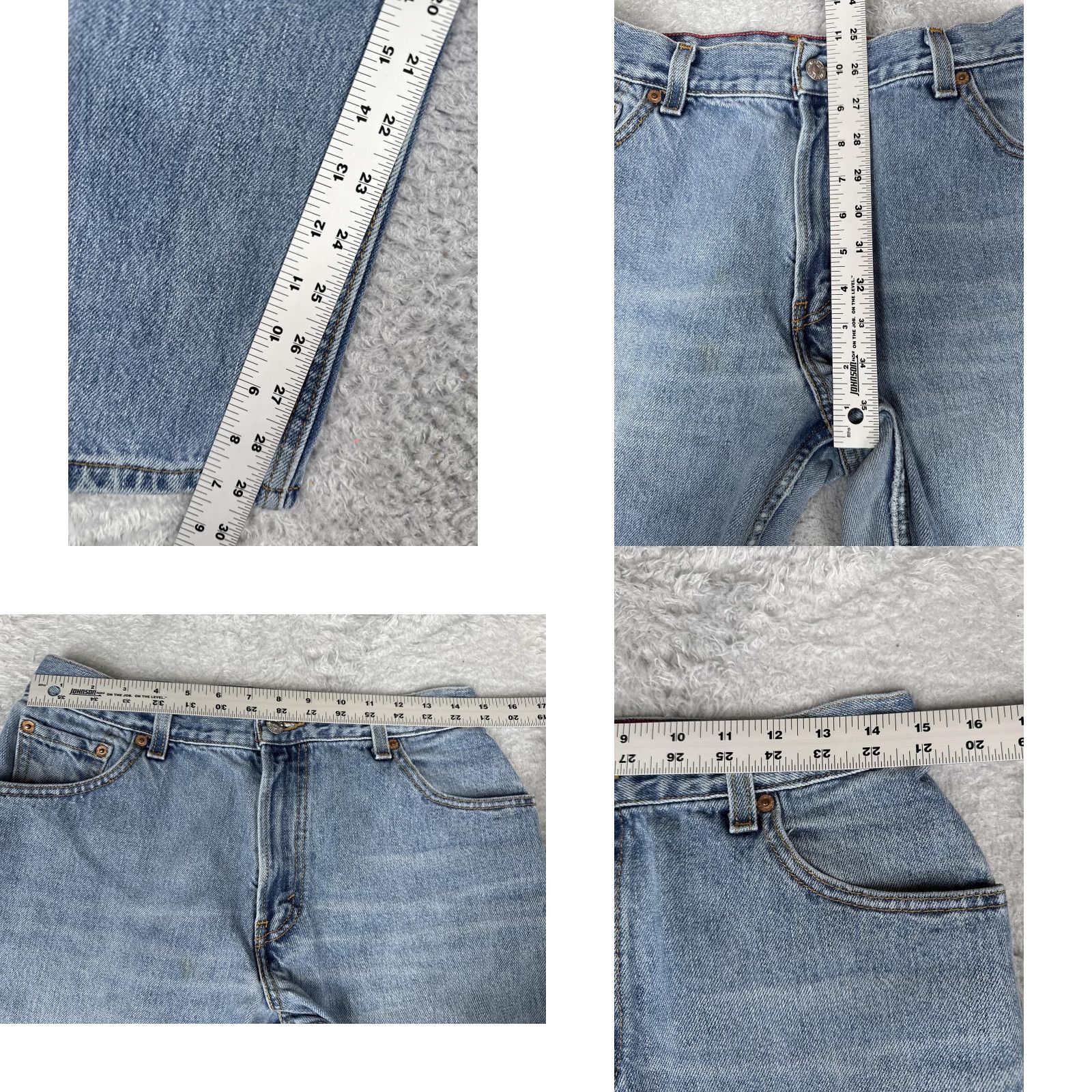 Levi's Levi's 550 Relaxed Tapered Jeans Womens 12 Blue Light Wash High Rise Denim 30x30 Size 34" / US 12 / IT 48 - 8 Thumbnail