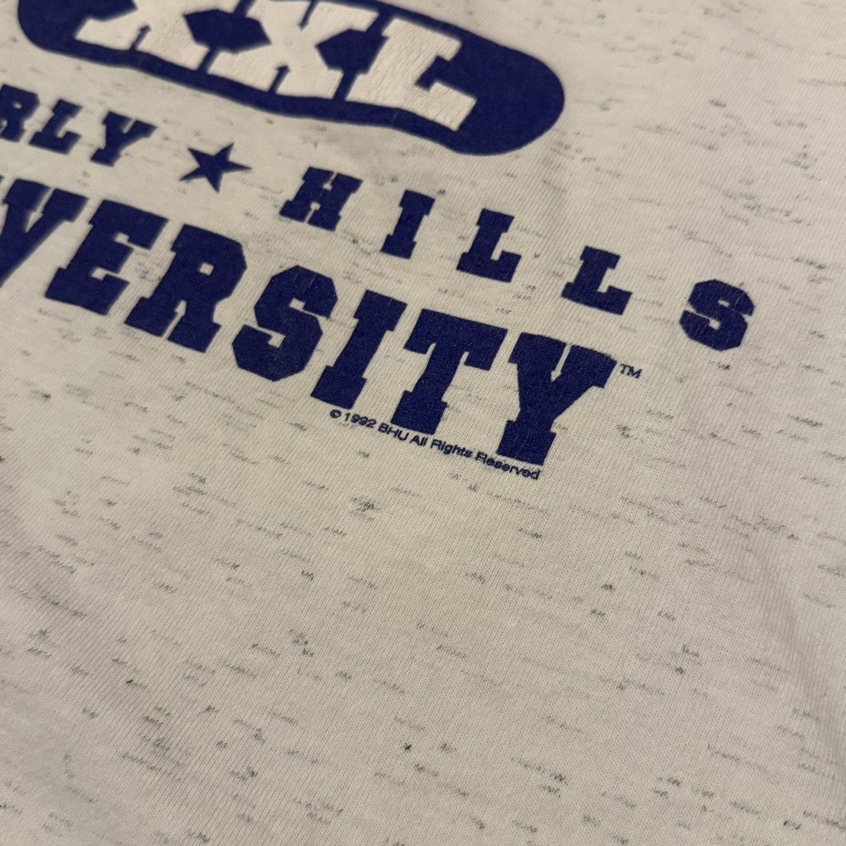 Vintage 1990s Beverly Hills University XXL Jersey Style Tee ERD Size US L / EU 52-54 / 3 - 5 Thumbnail