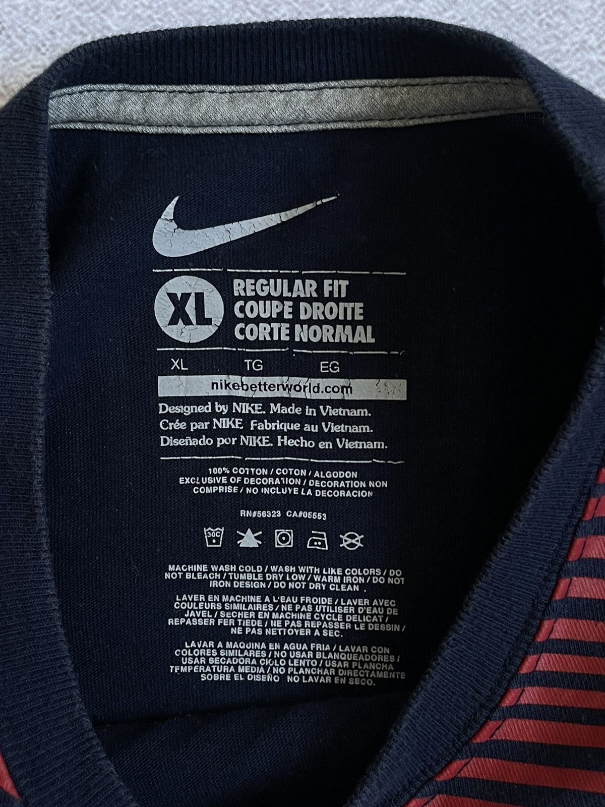 Nike Vintage Nike Team USA Kyrie Irving #10 Cotton Jersey T-shirt Size US XL / EU 56 / 4 - 7 Thumbnail