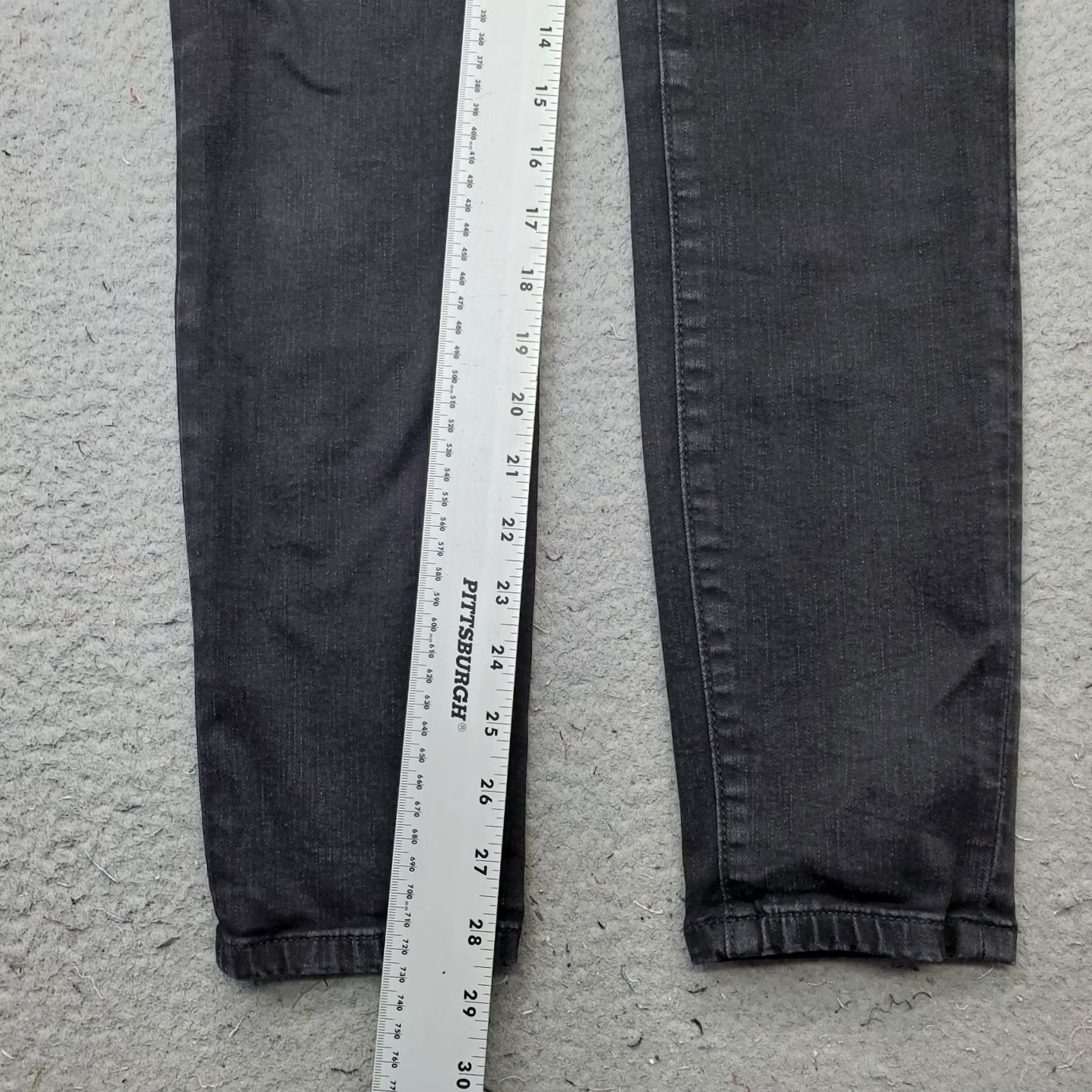 Ann Taylor Ann Taylor Skinny Jeans Womens 6 Black Denim High Rise Jeans Size 28" / US 6 / IT 42 - 4 Thumbnail