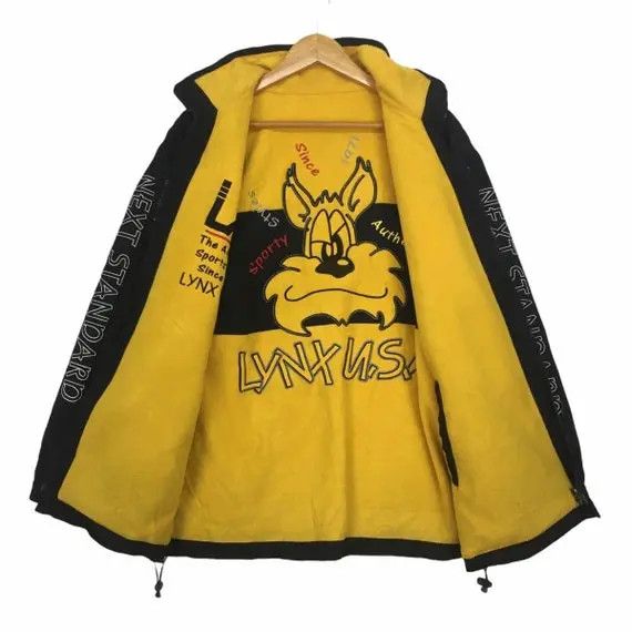 Vintage Vintage LYNX USA SPORTS Cartoon Reversible Fleece Jacket Size L / US 10 / IT 46 - 7 Thumbnail
