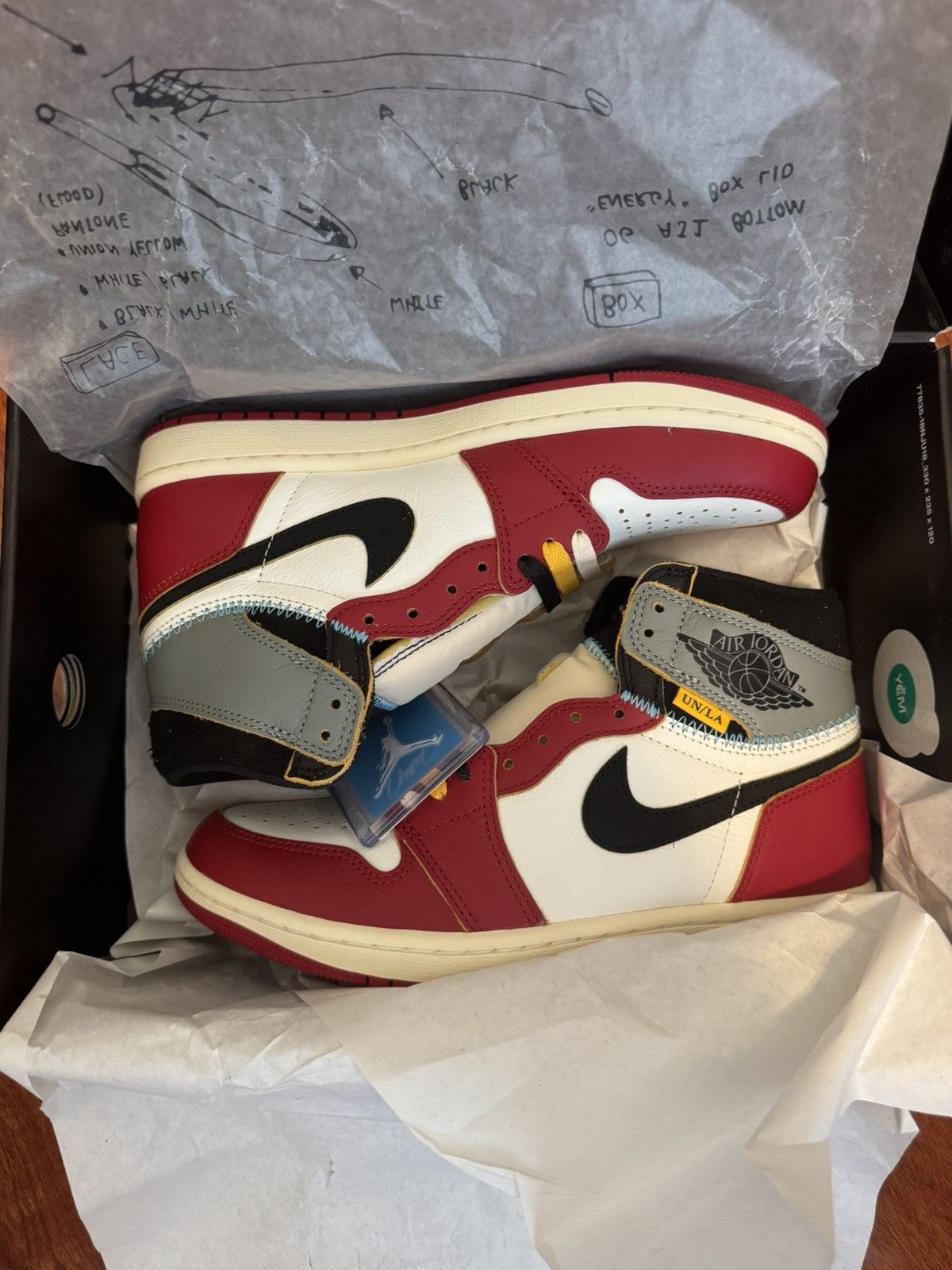 Jordan Brand × Union LA UNION x NIKE JORDAN 1 CHICAGO SHADOW Size US 8.5 / EU 41-42 - 1 Thumbnail