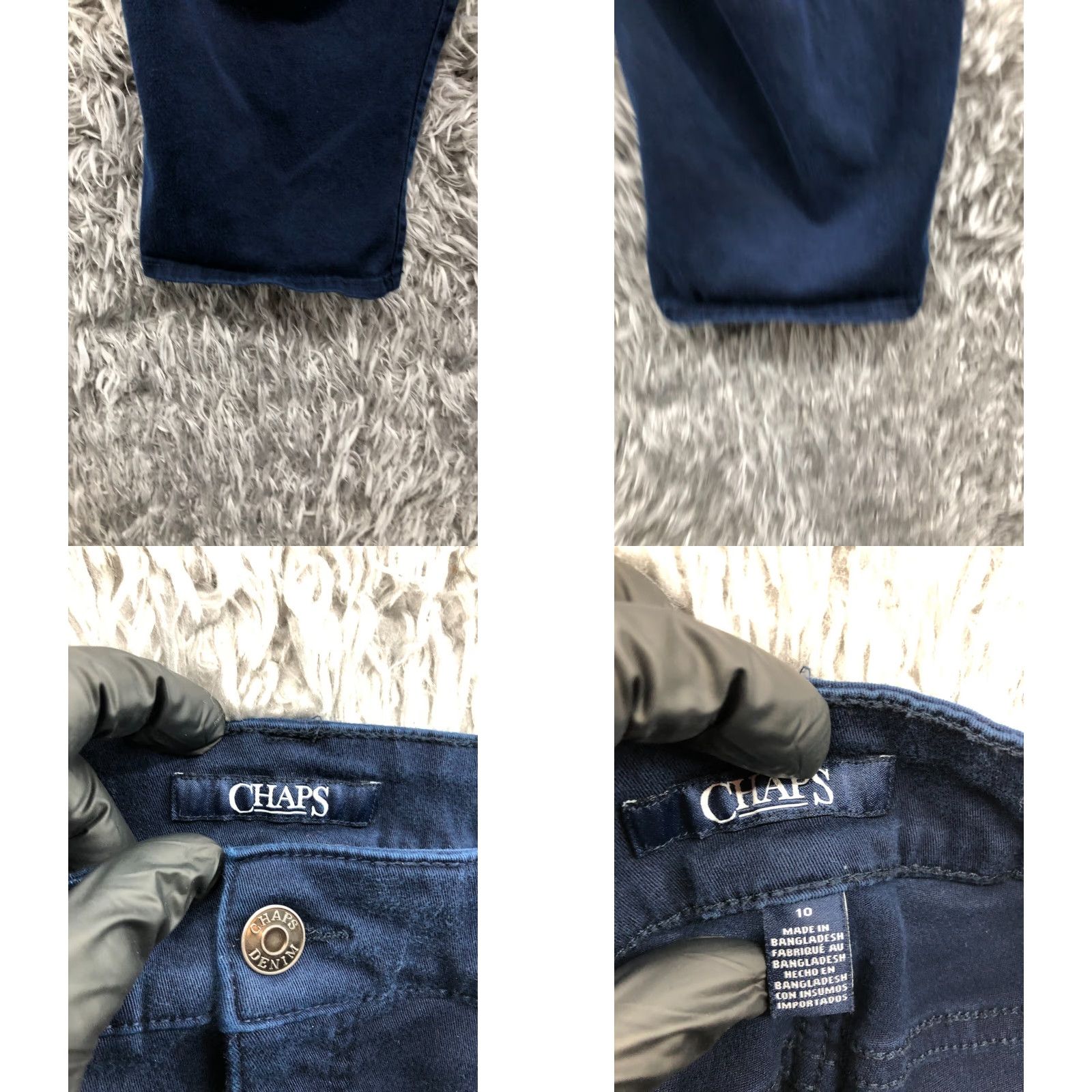 Chaps Chaps Chino Capri Pants Mid Rise Blue Size 10 Womens Capri Pants Elastic Waist Pockets Straight Leg Modern Womens Size 32" / US 10 / IT 46 - 8 Thumbnail