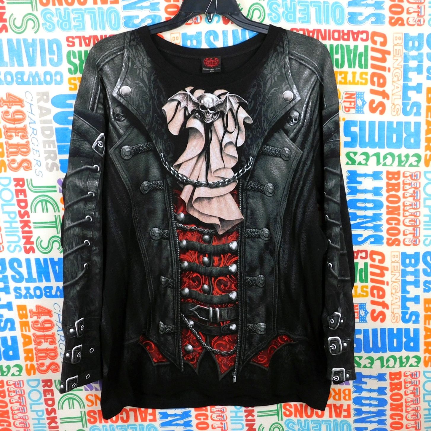 GOTHBOICLIQUE Spiral Direct Goth Metal All Over Print Long Sleeve Tee 2XL Size US XXL / EU 58 / 5 - 1 Thumbnail