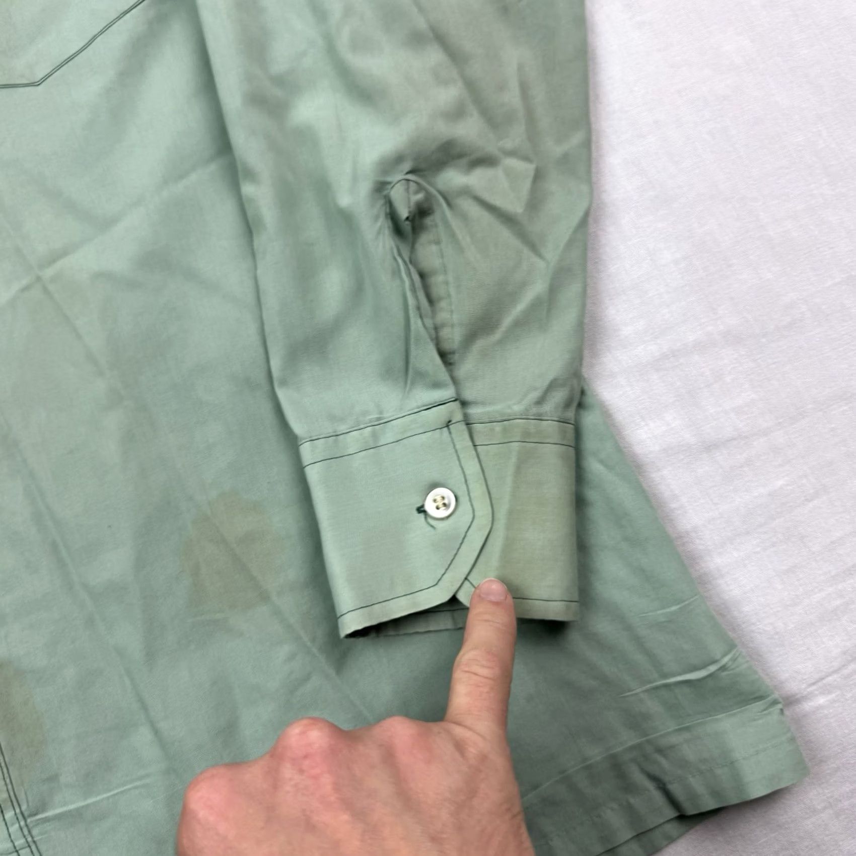 Vintage VINTAGE Bradford Western Button-Up Shirt Adult Large Green 70s Cowboy Mens Size US L / EU 52-54 / 3 - 4 Thumbnail