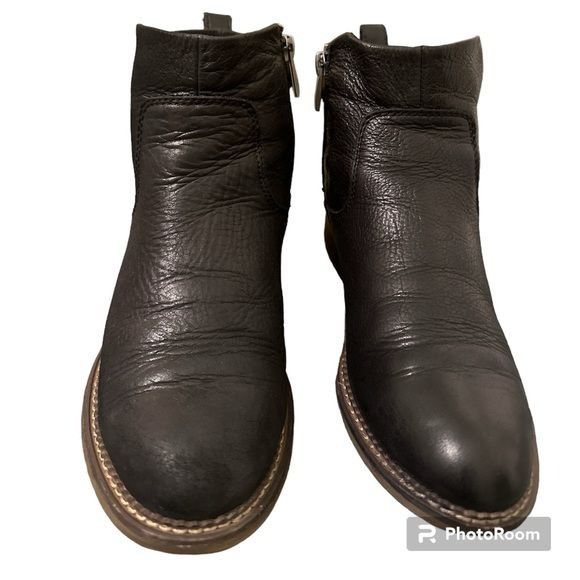 franco sarto benny leather ankle boot