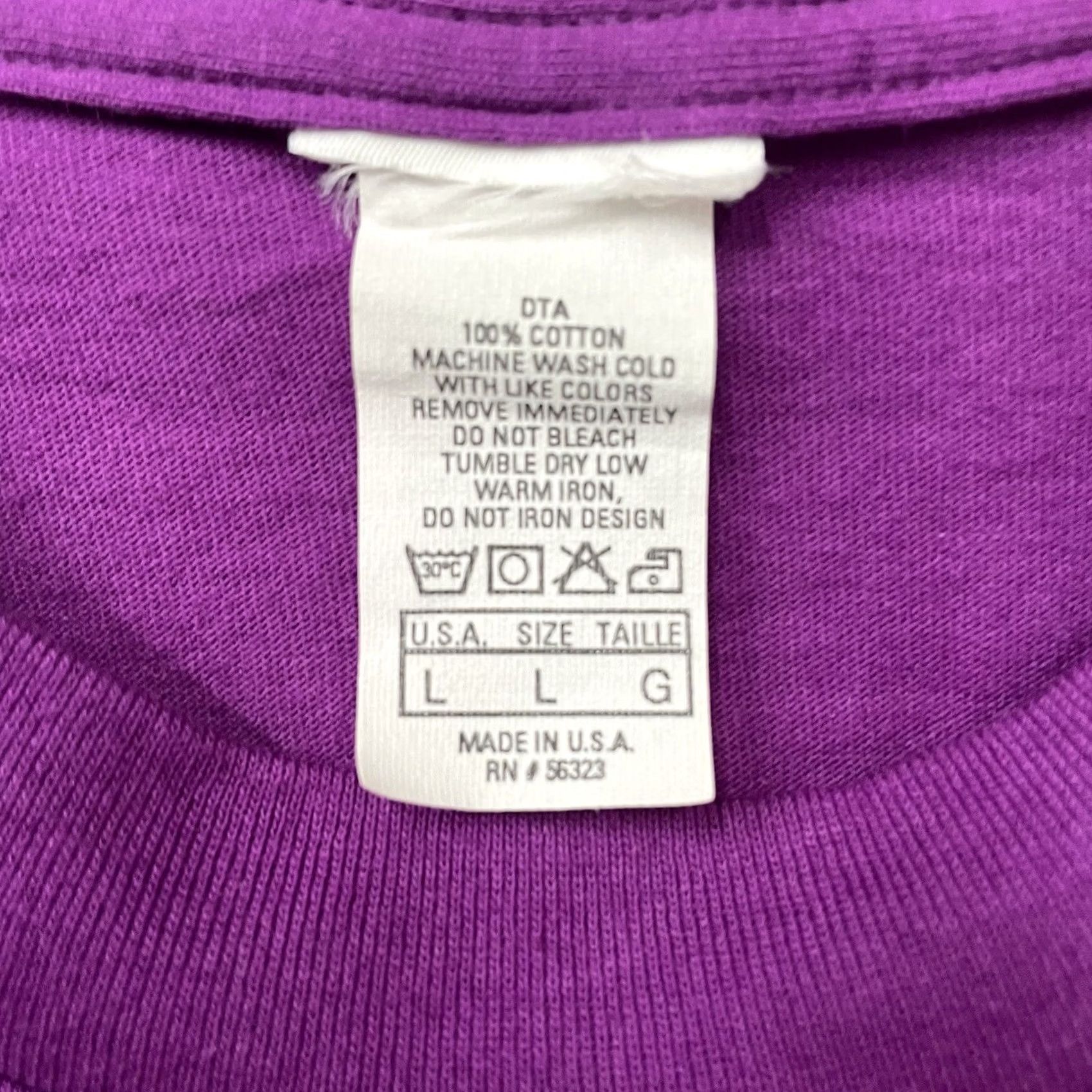 Vintage VINTAGE Senara Fiesta San Antonio Texas Purple Graphic Tee Mens Size L USA SINGLE STITCH Shirt Size US L / EU 52-54 / 3 - 4 Thumbnail