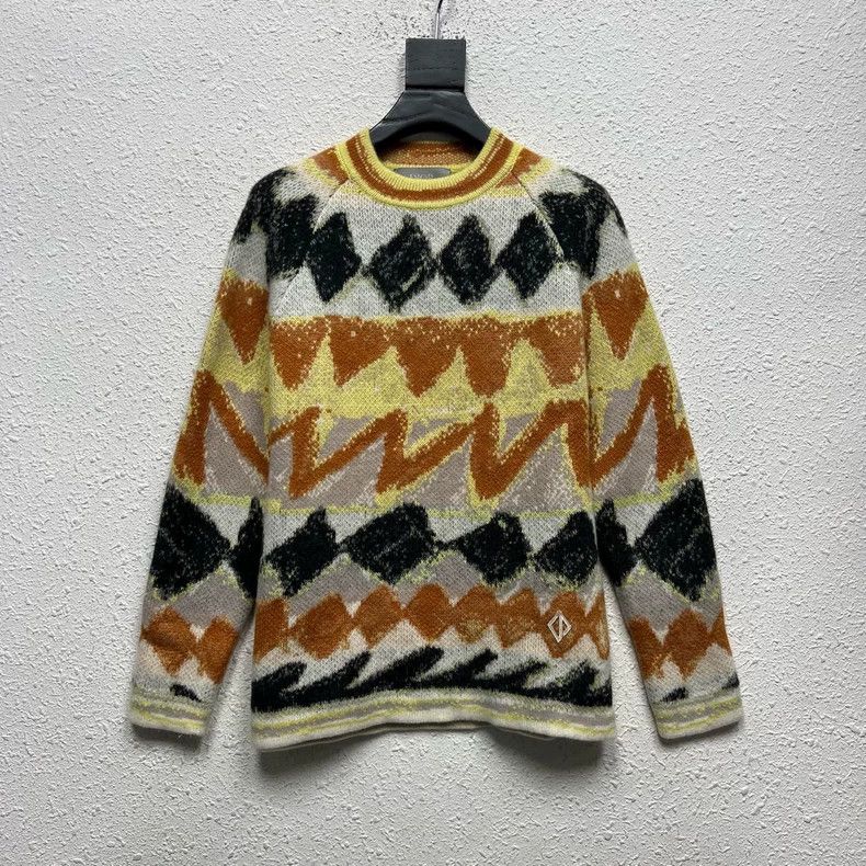Dior Dior SS24 color-blocked pattern inlaid cashmere sweater Size US XS / EU 42 / 0 - 1 Thumbnail