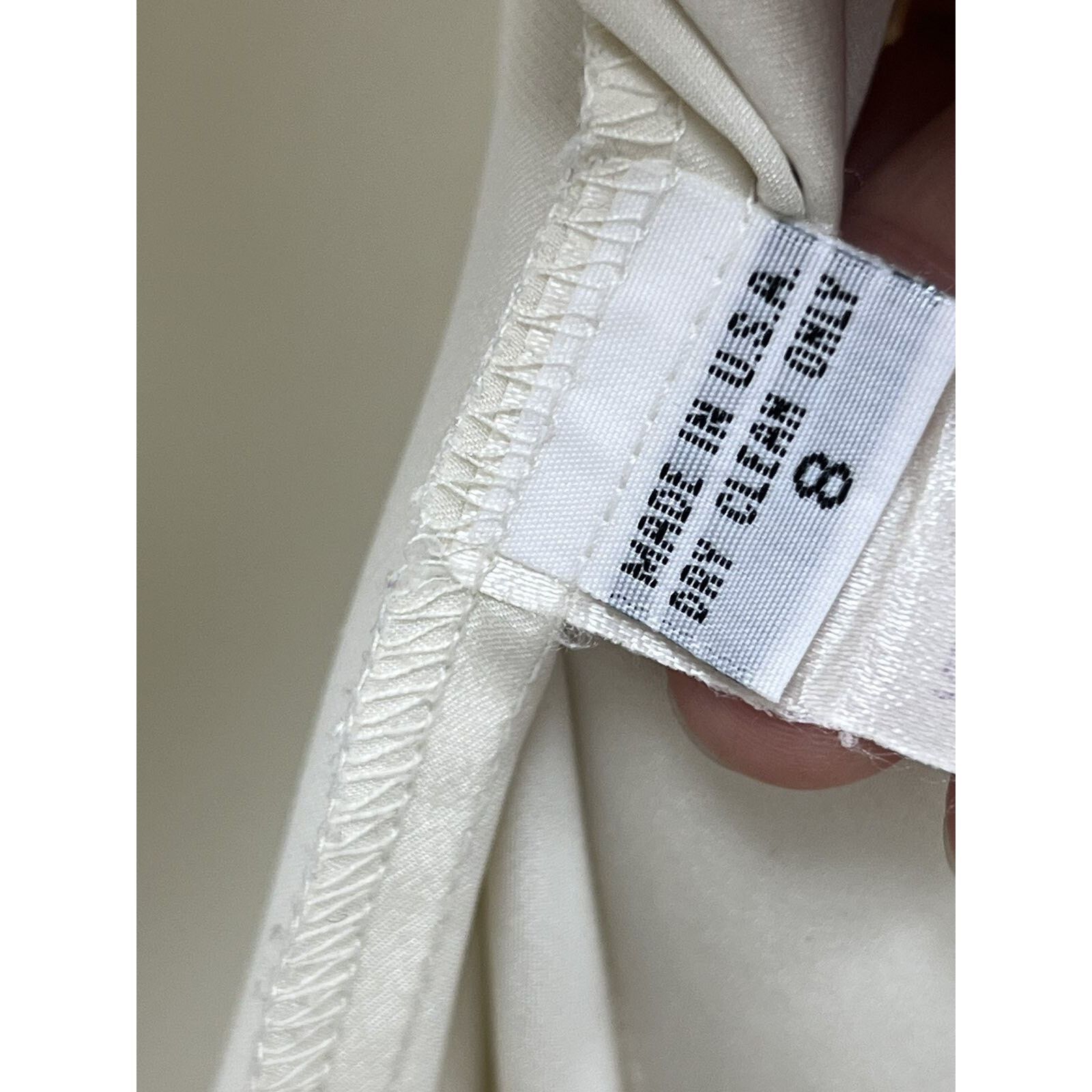 Gianni Valentino GIANNI Women Blouse Long Sleeve Made in USA Ivory A001635 Size M / US 6-8 / IT 42-44 - 6 Thumbnail