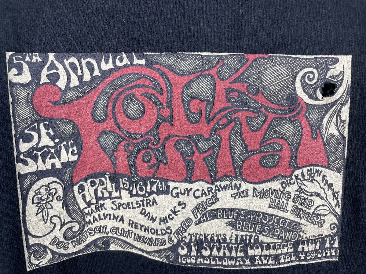 Band Tees × Vintage Vintage Folk Festival long sleeve shirt Size US L / EU 52-54 / 3 - 4 Thumbnail
