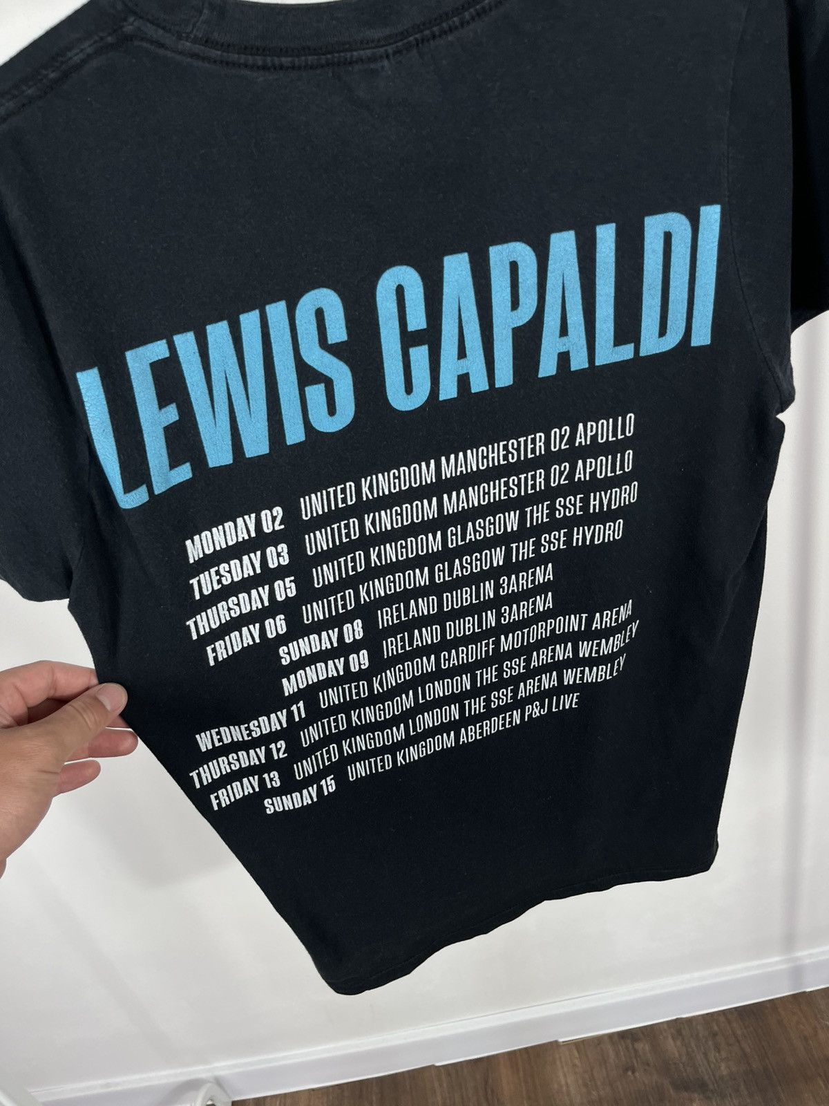Gildan Lewis Capaldi Black Concert Tour T-Shirt Gildan Softstyle S Size US S / EU 44-46 / 1 - 10 Thumbnail