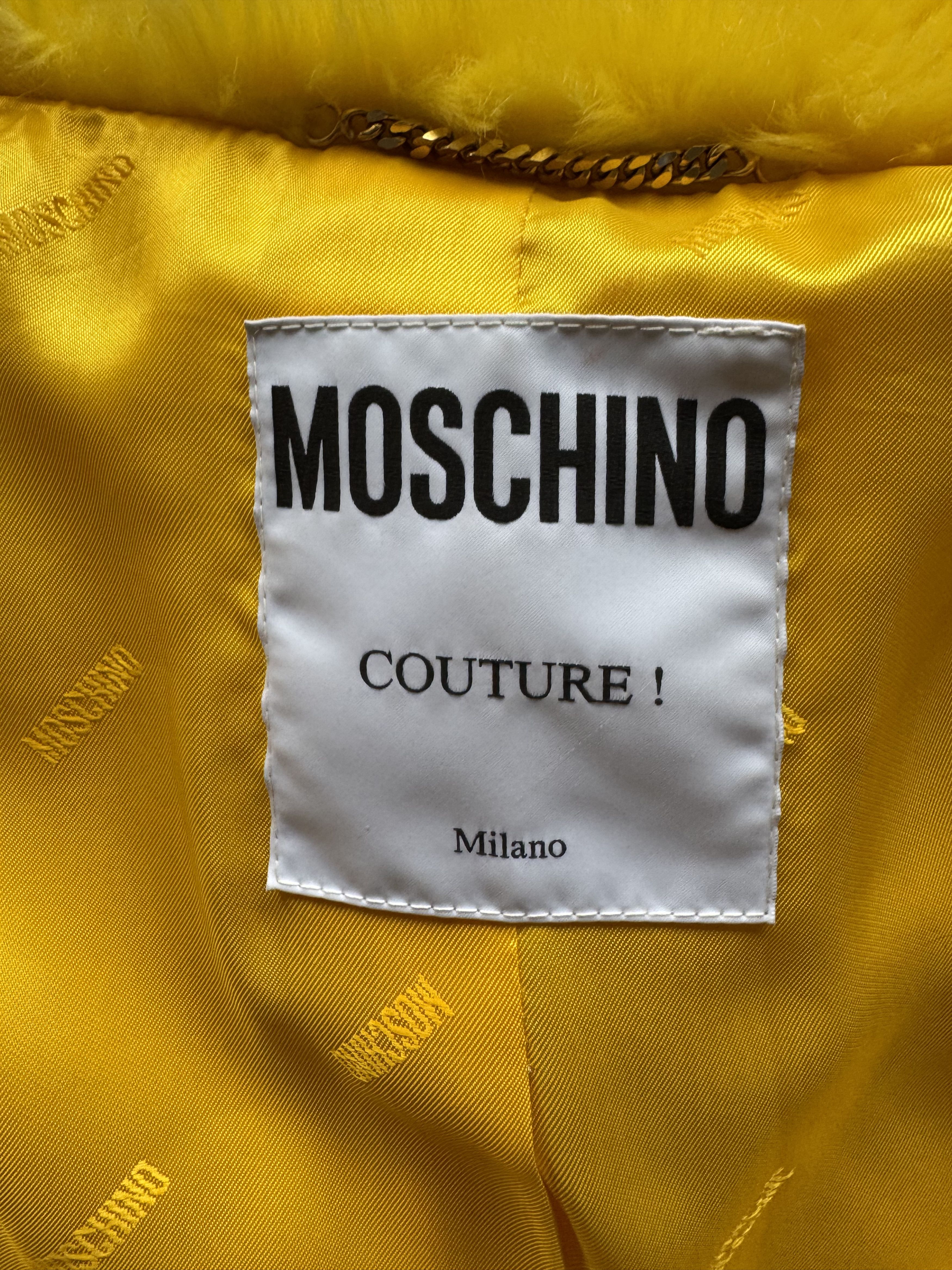 Moschino FW15 Runway Faux Fur Coat Size S / US 4 / IT 40 - 19 Thumbnail