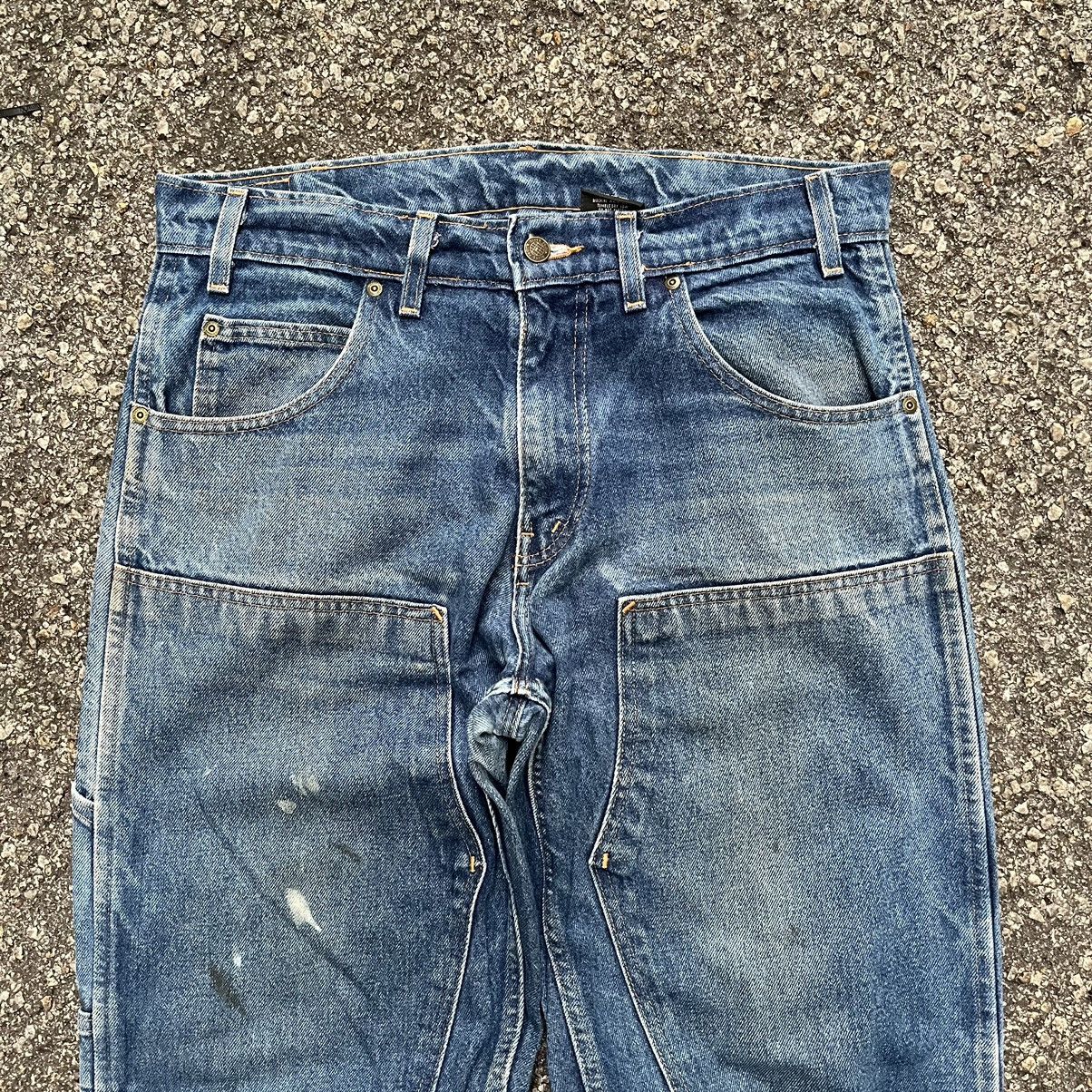 Vintage Crazy Vintage Double Knee Denim Carpenter Pant Made in USA Size US 35 - 4 Thumbnail