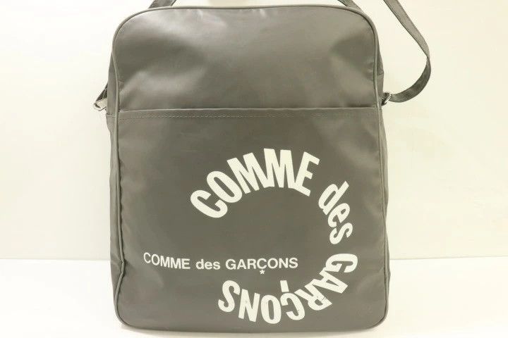 Comme des Garcons Bag Logo Print Shoulder Bag Zipper Gray Size ONE SIZE - 1 Thumbnail