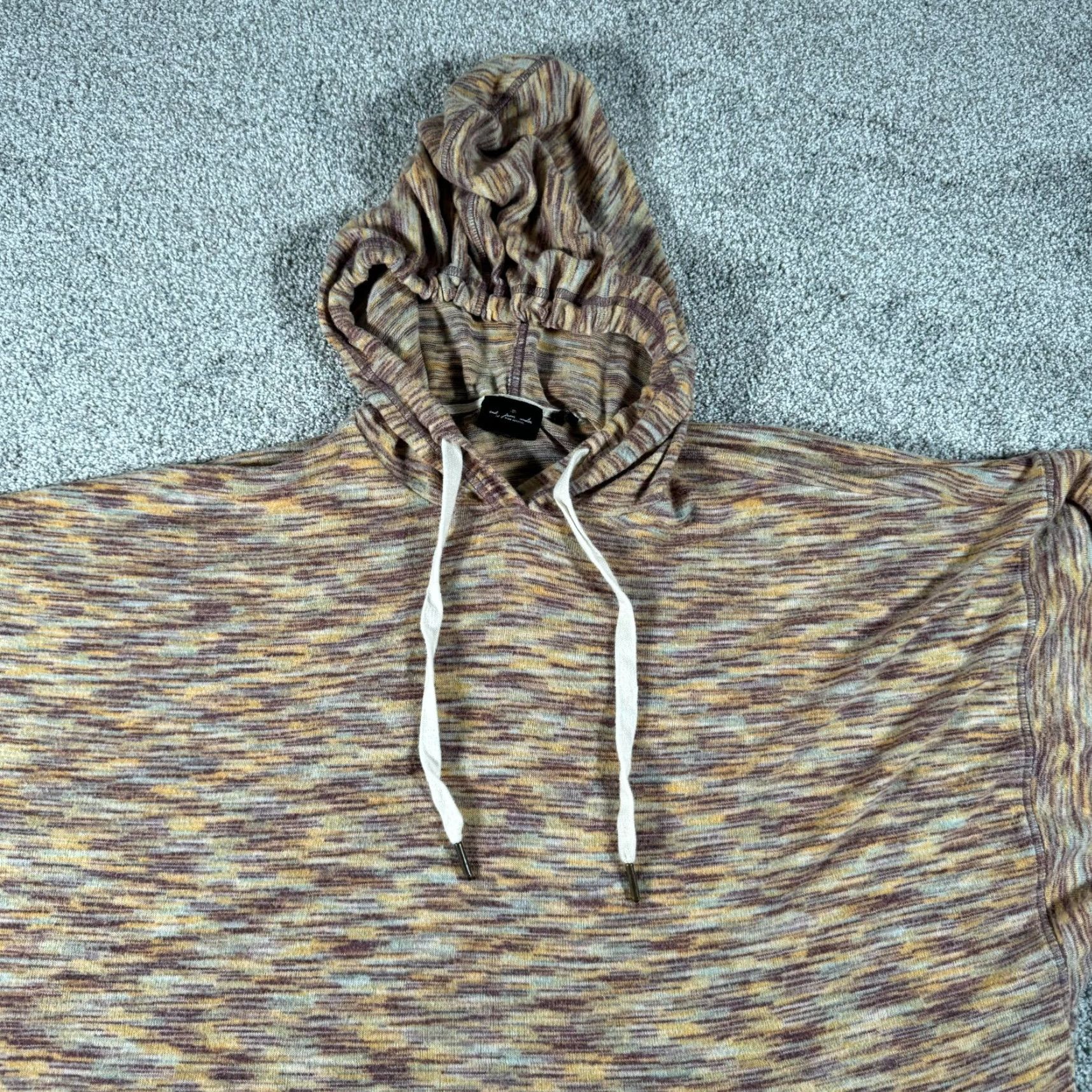 Urban Outfitters Urban Outfitters Cropped Hoodie Womens M Marled Knit Streetwear 90s Inspired Size M / US 6-8 / IT 42-44 - 3 Thumbnail