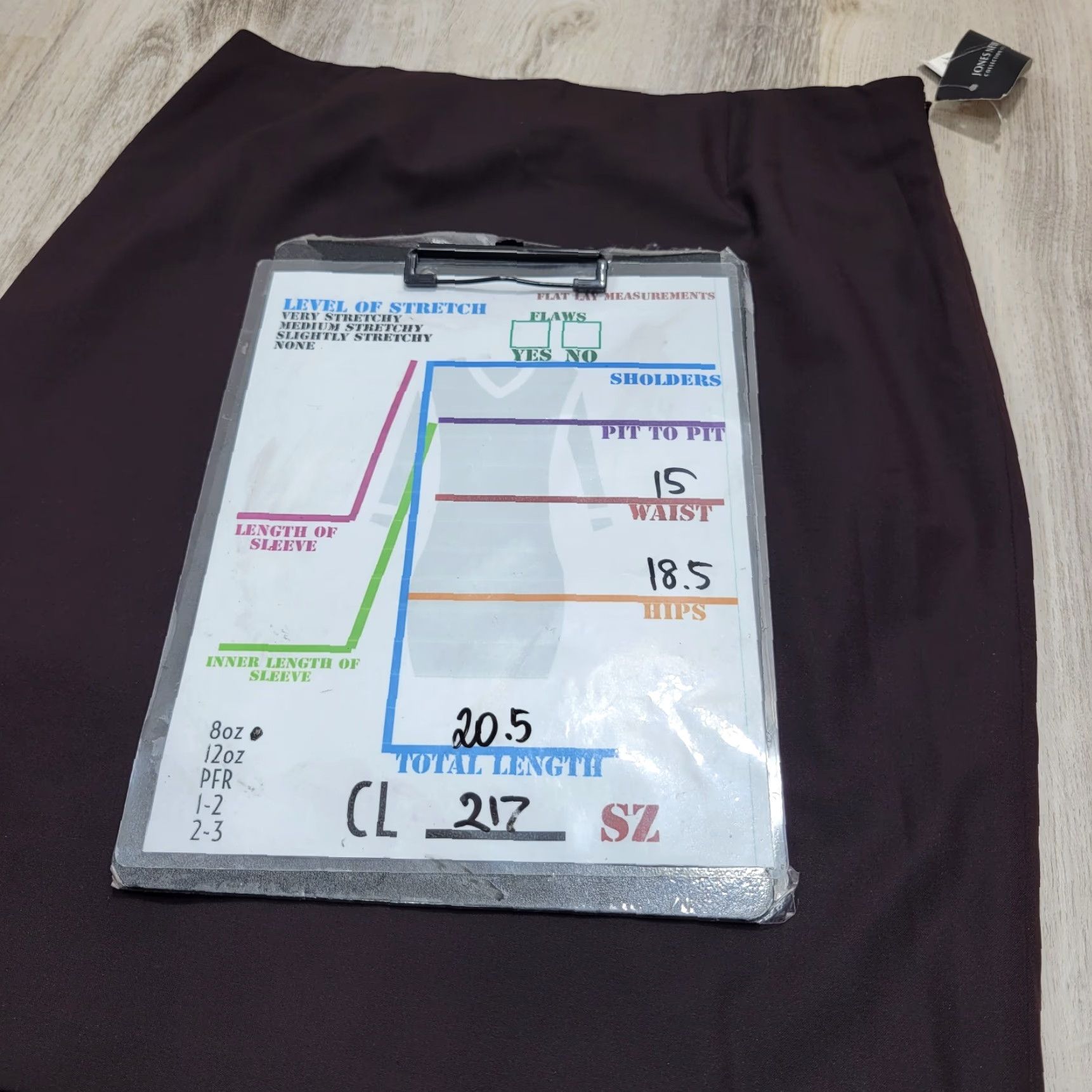 Jones New York Jones New York Collection Petite Burgundy Stretch Mini Skirt Pleated Back Sz 6P Size 28" / US 6 / IT 42 - 2 Thumbnail
