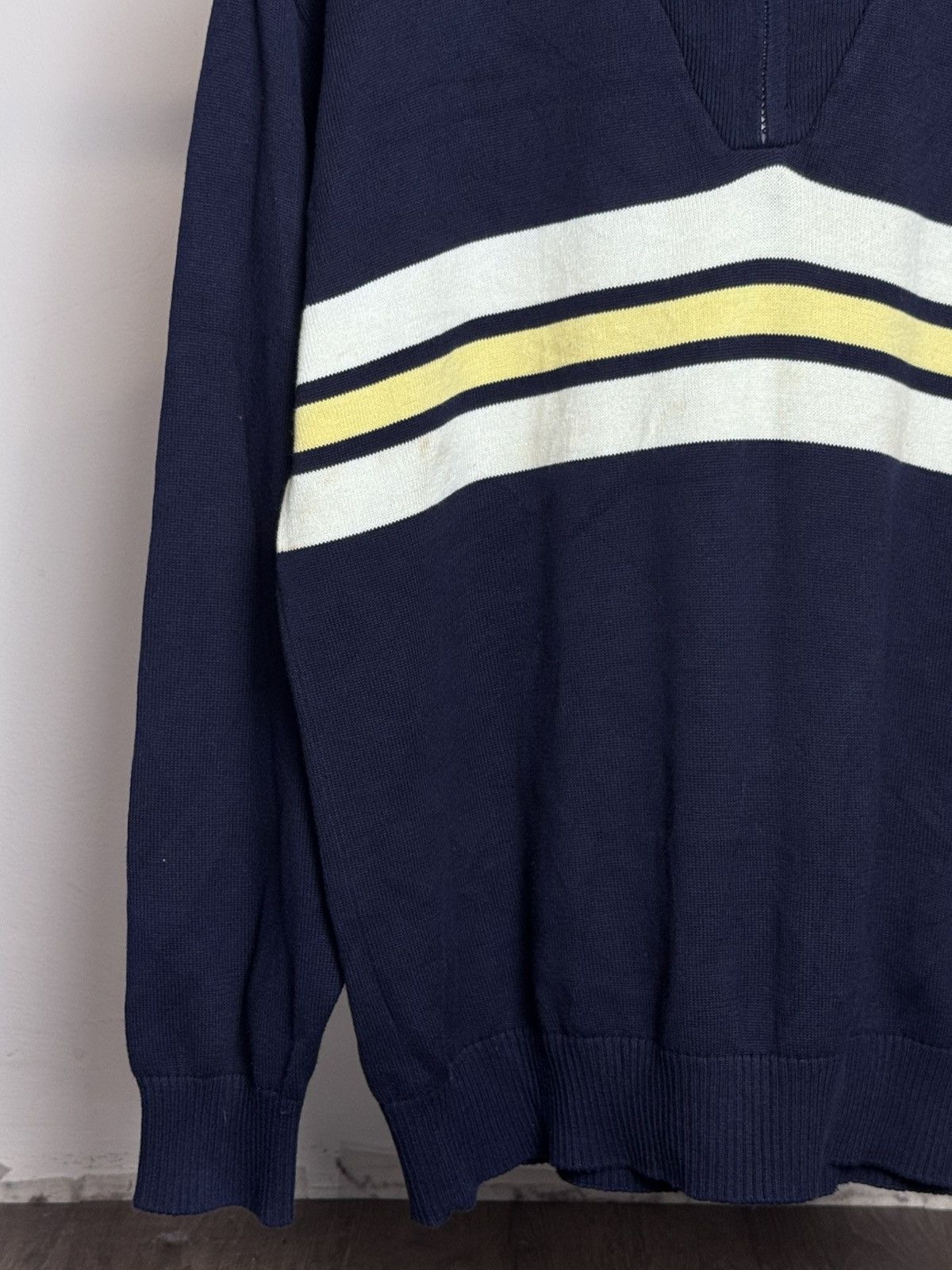 Tommy Hilfiger Tommy Hilfiger men's navy blue quarter-zip pullover sweater. Size US L / EU 52-54 / 3 - 5 Thumbnail