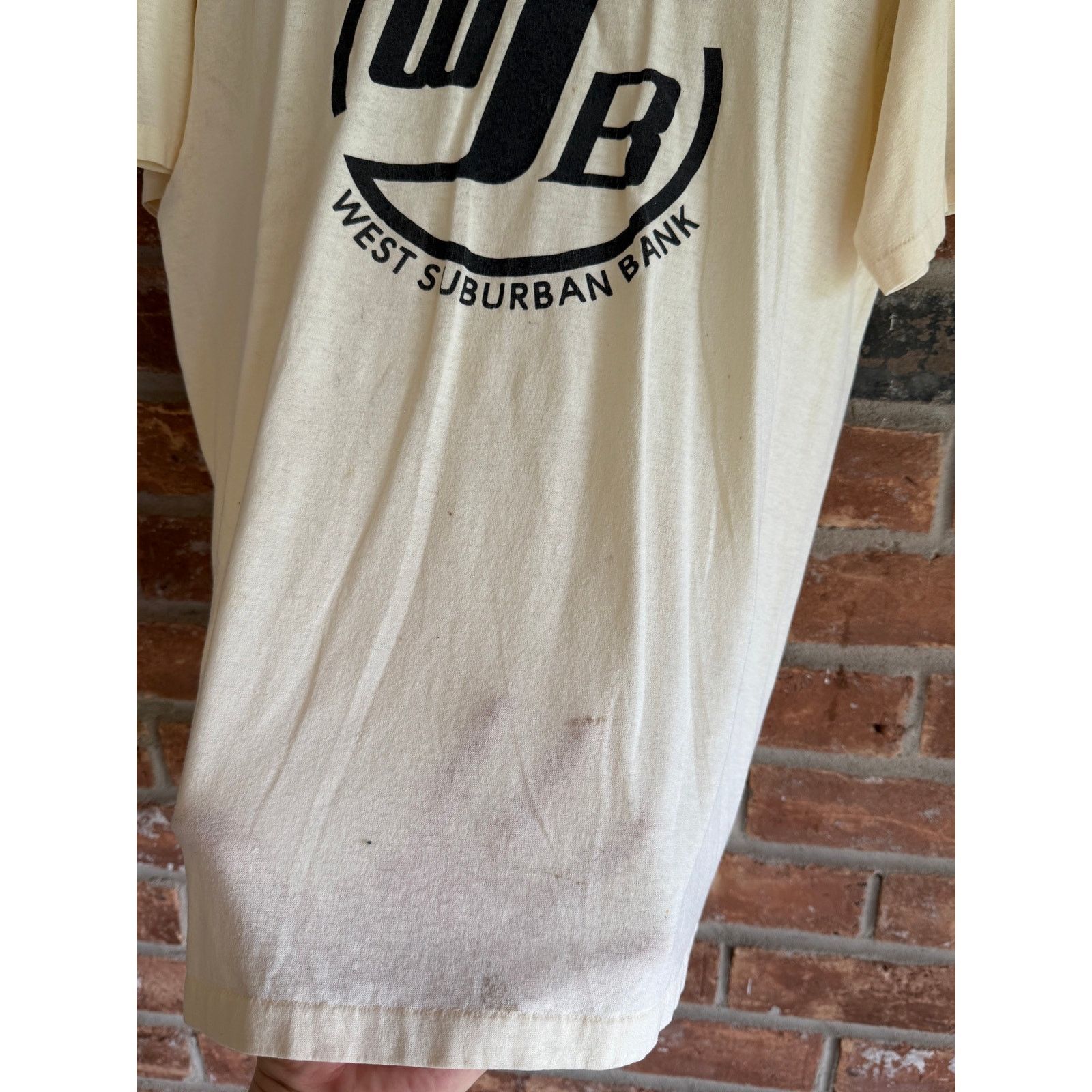 Vintage Vintage West Suburban Bank Single Stitch Tee USA Size US L / EU 52-54 / 3 - 3 Thumbnail