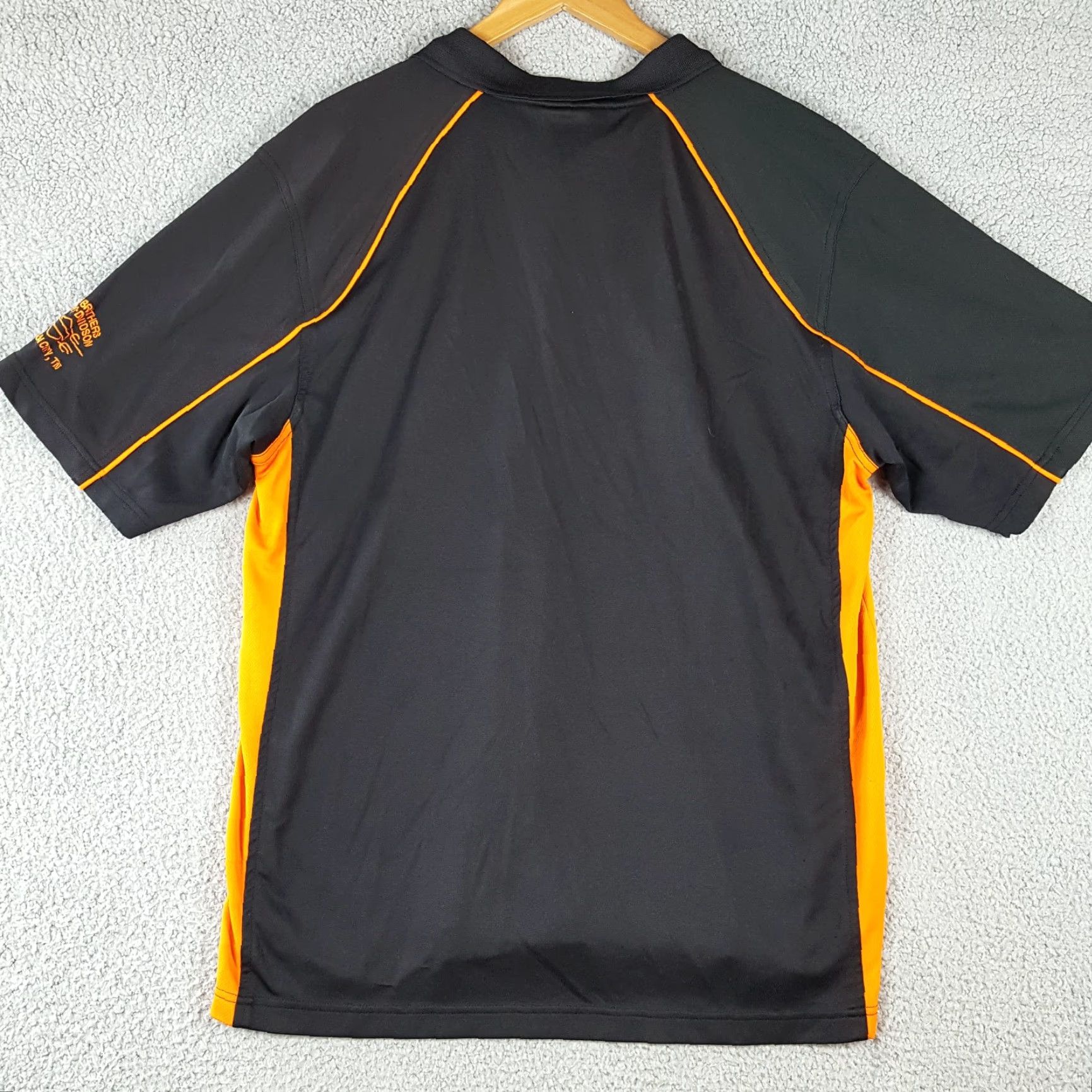 Harley Davidson VINTAGE Harley-Davidson Work Shirt Polo Men's XL Orange Logo 90s Biker Classic Motorcycle Summer Spring Fall Casual Workwear Size US XL / EU 56 / 4 - 7 Thumbnail