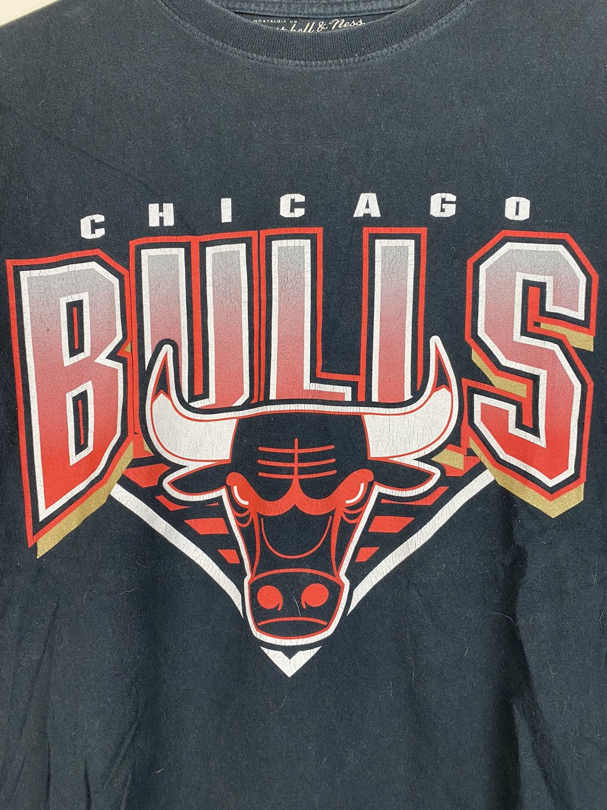 NBA Vintage Chicago Bulls Mitchell & Ness T shirt Nostalgia Size US M / EU 48-50 / 2 - 2 Thumbnail