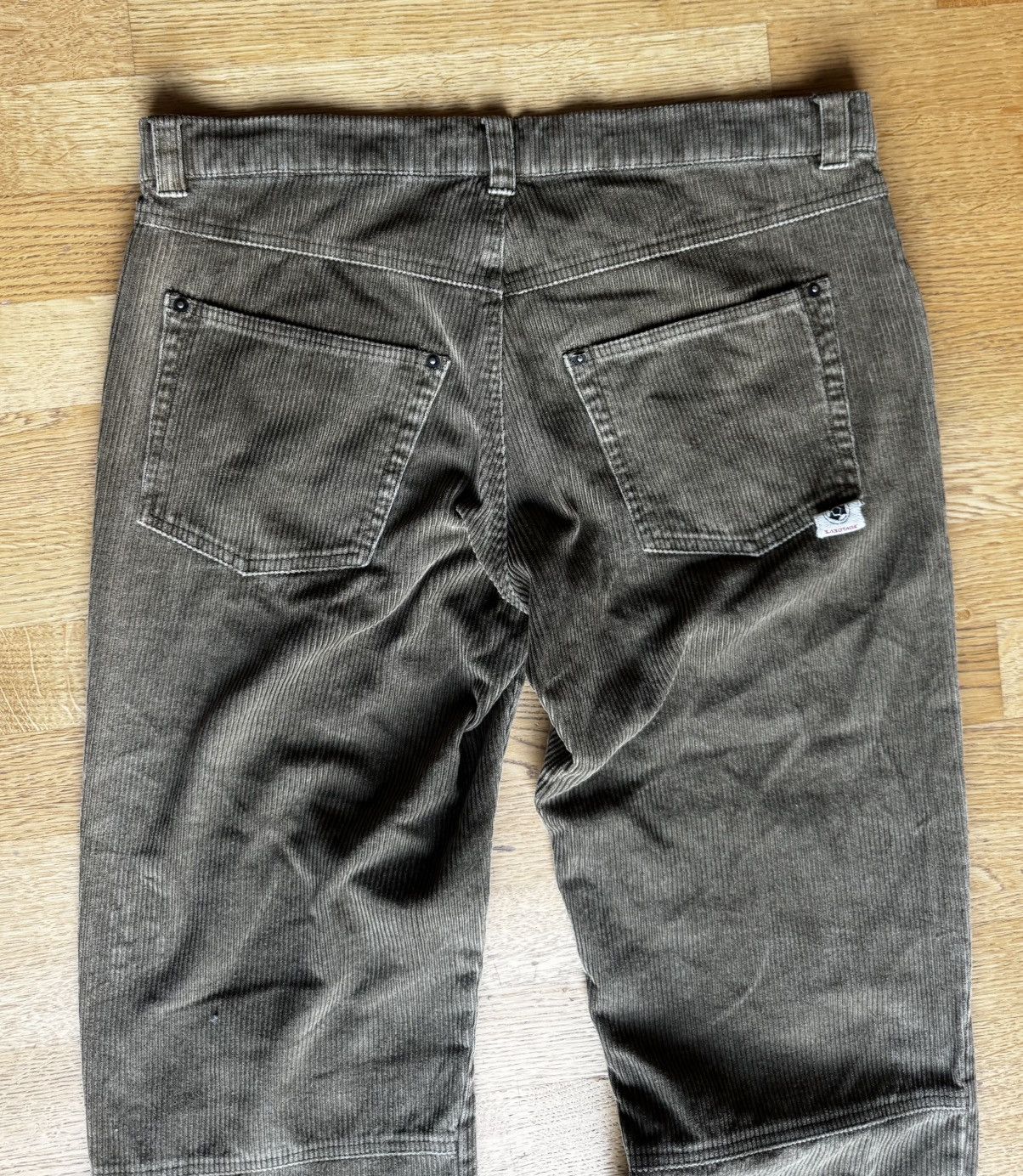 Walter Van Beirendonck NOS early 1990’s Sabotage Hand Painted Corduroy Pants Size US 33 - 17 Thumbnail