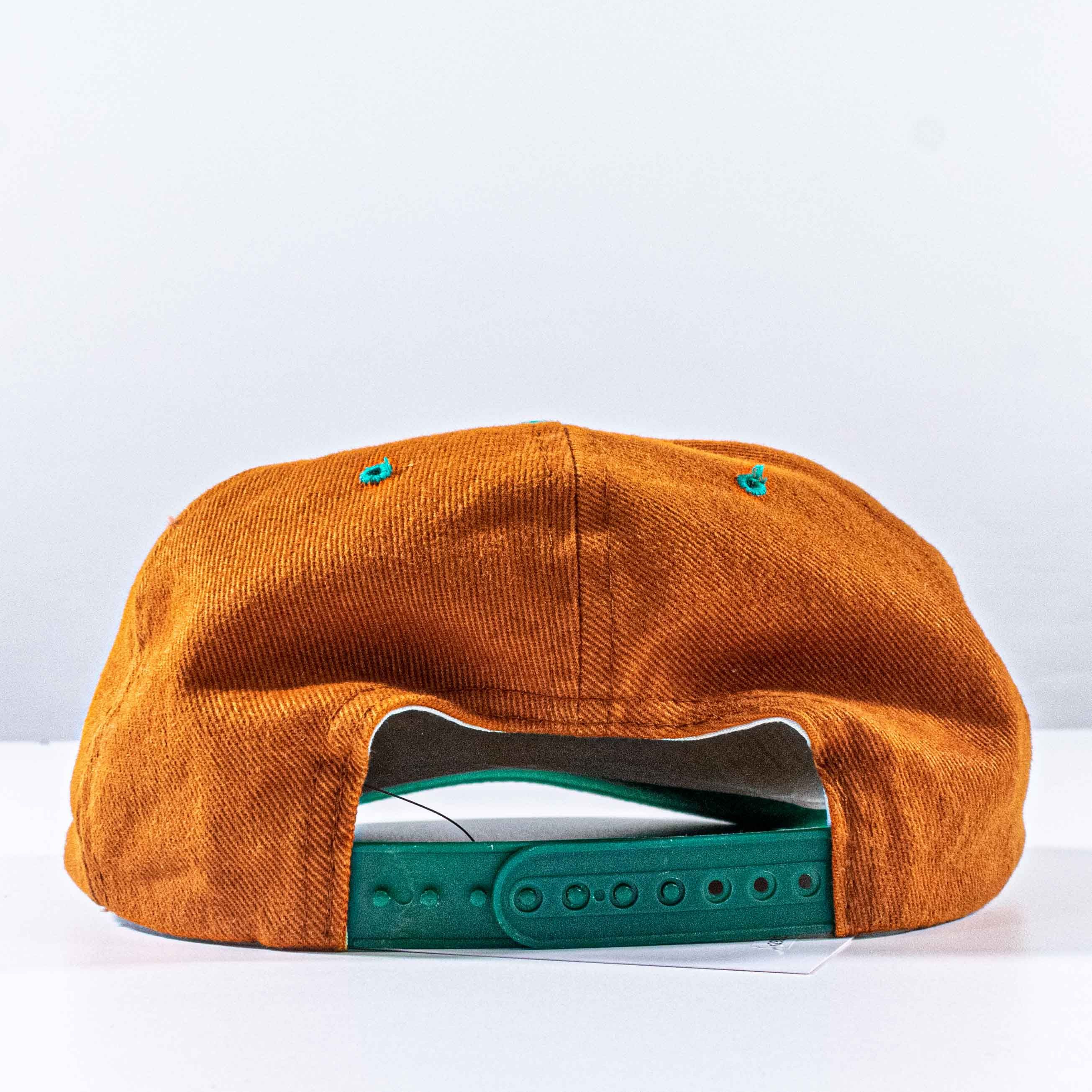 Vintage 90s Belmont Park Horse Racing Snapback Hat Orange Green Size ONE SIZE - 4 Thumbnail