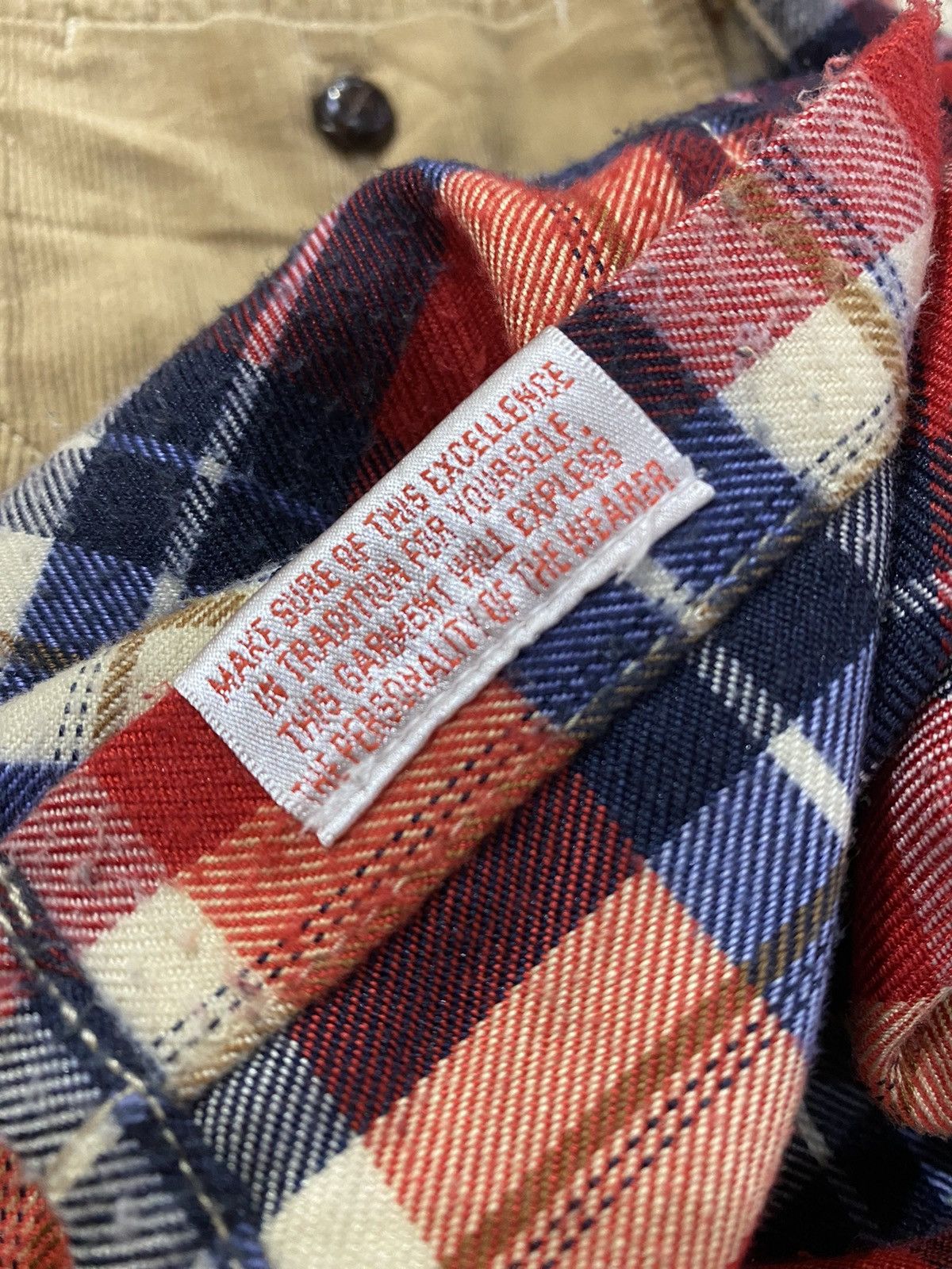 291295=Homme 291295=Homme Flannel Button Shirt Size US M / EU 48-50 / 2 - 14 Thumbnail