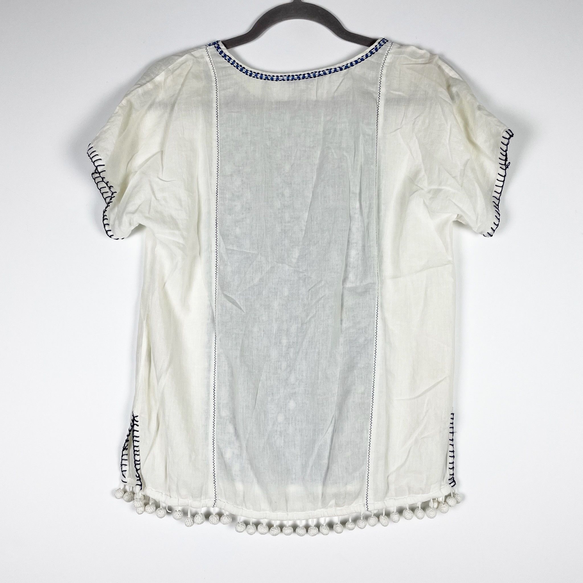 Madewell Madewell Cotton Embroidered Overlap Print Size XS / US 0-2 / IT 36-38 - 4 Thumbnail