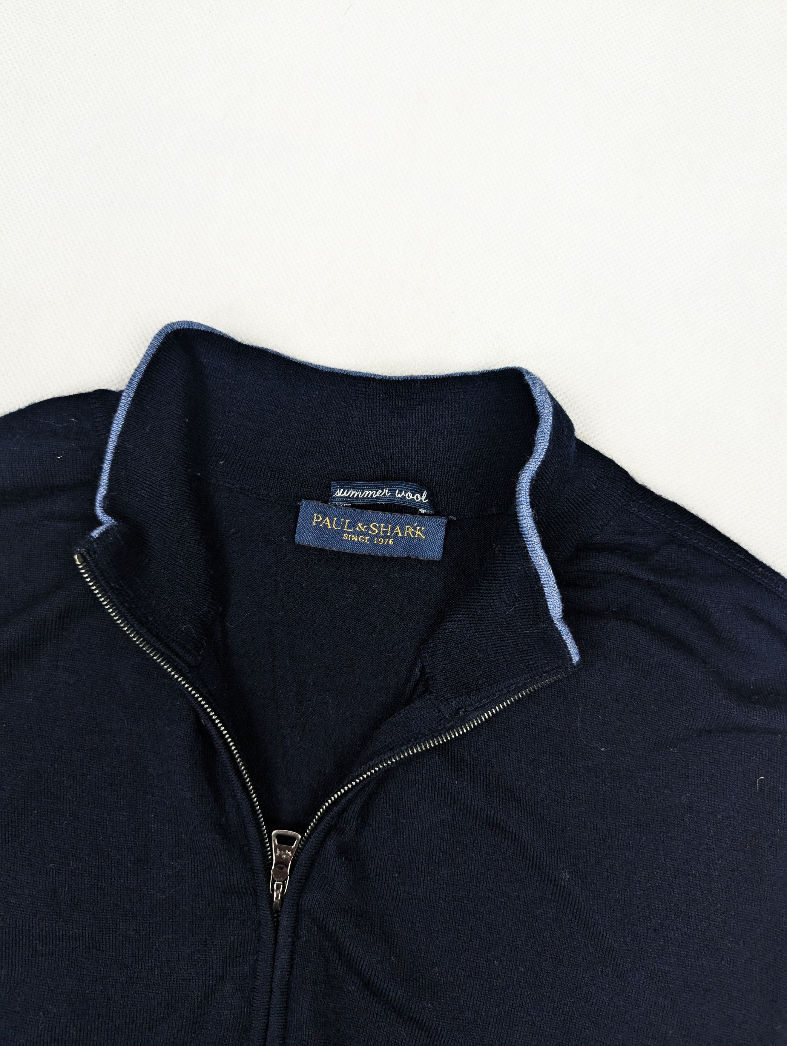 Paul & Shark Paul & Shark wool jumper half zip navy blue Size US XL / EU 56 / 4 - 2 Thumbnail