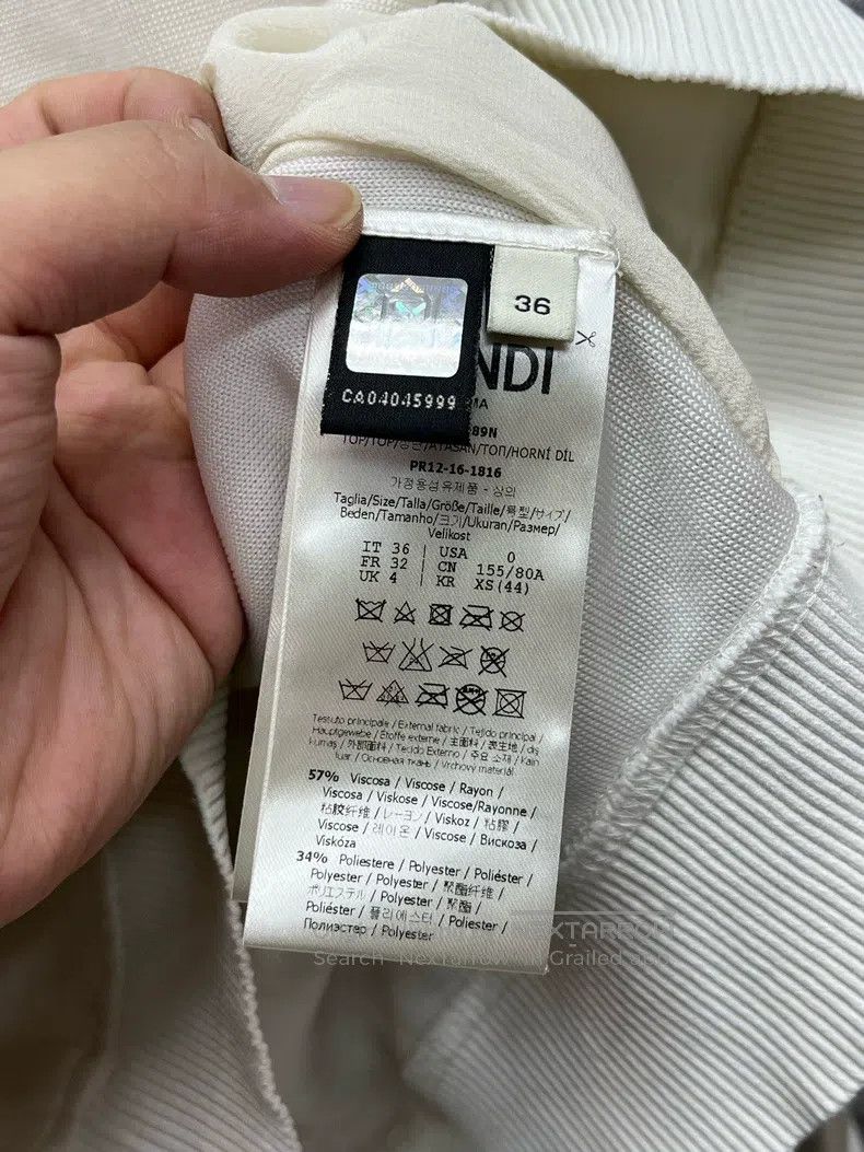 Fendi Fendi Emperor's signature cartoon logo embroidered round n Size XS / US 0-2 / IT 36-38 - 5 Thumbnail