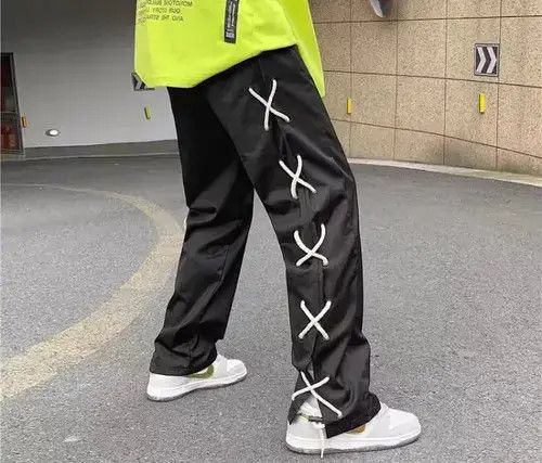 Japanese Brand × Vintage Vintage Black Japanese Streetwear Pants Size US 32 / EU 48 - 1 Thumbnail