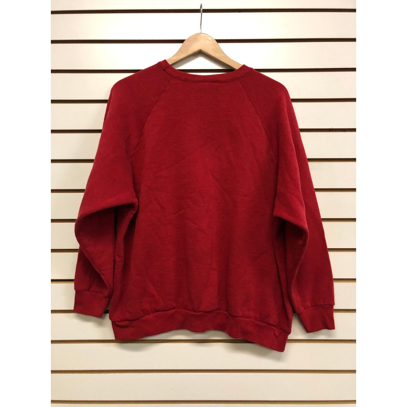 Fruit Of The Loom Vintage blank fruit of the loom red Sweatshirt size xl 1990s Size US XL / EU 56 / 4 - 4 Thumbnail