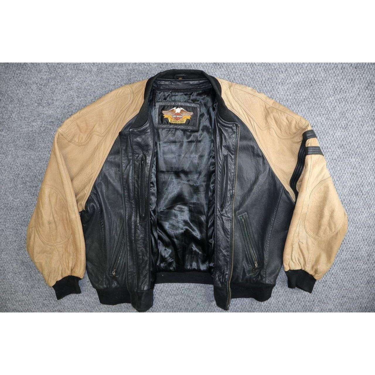 Harley Davidson Harley Davidson Men’s Leather Embroidered Letterman Varsity Size US XXL / EU 58 / 5 - 5 Thumbnail
