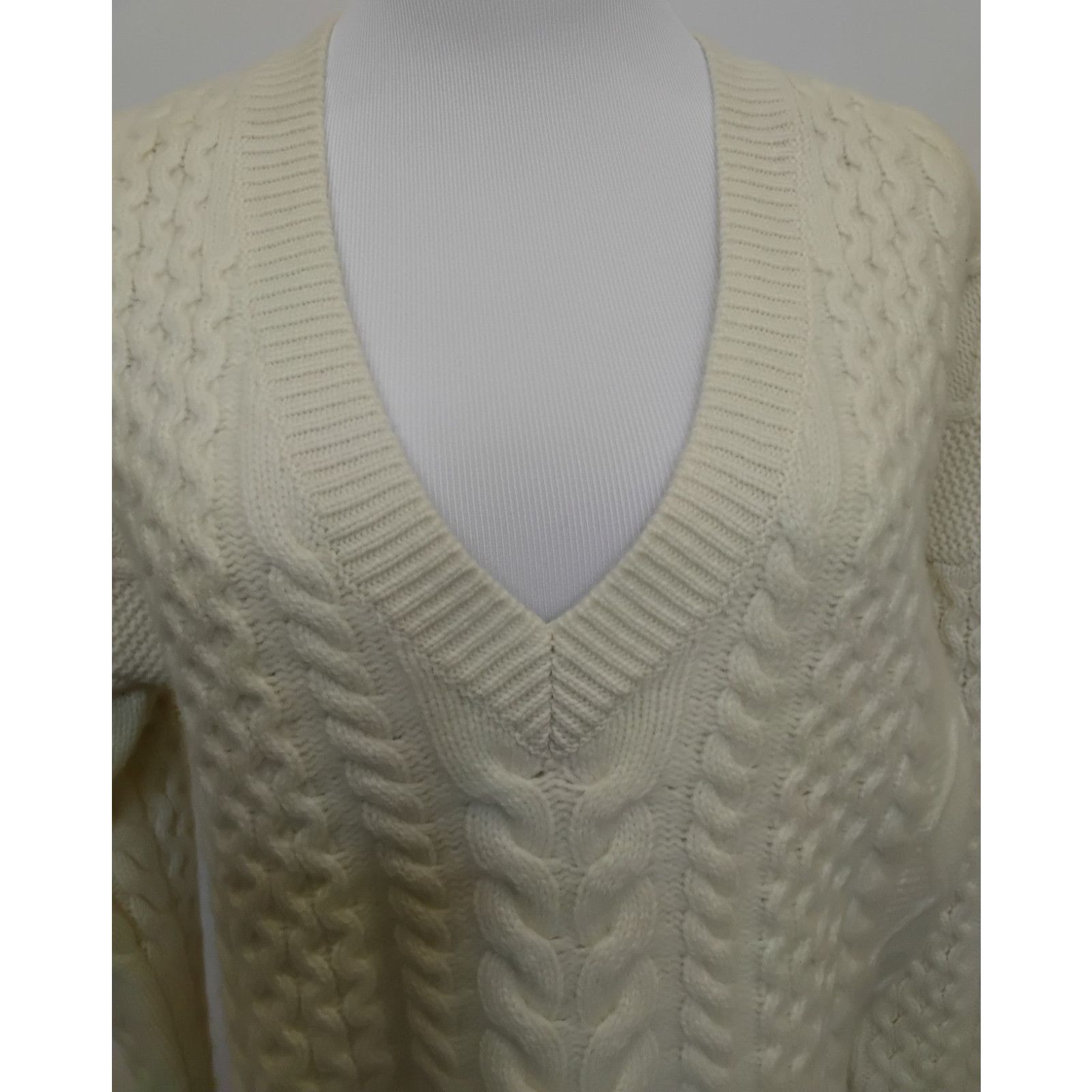Vineyard Vines Vineyard Vines Merino Sweater Women's M Off White Crop NWT Size M / US 6-8 / IT 42-44 - 5 Thumbnail
