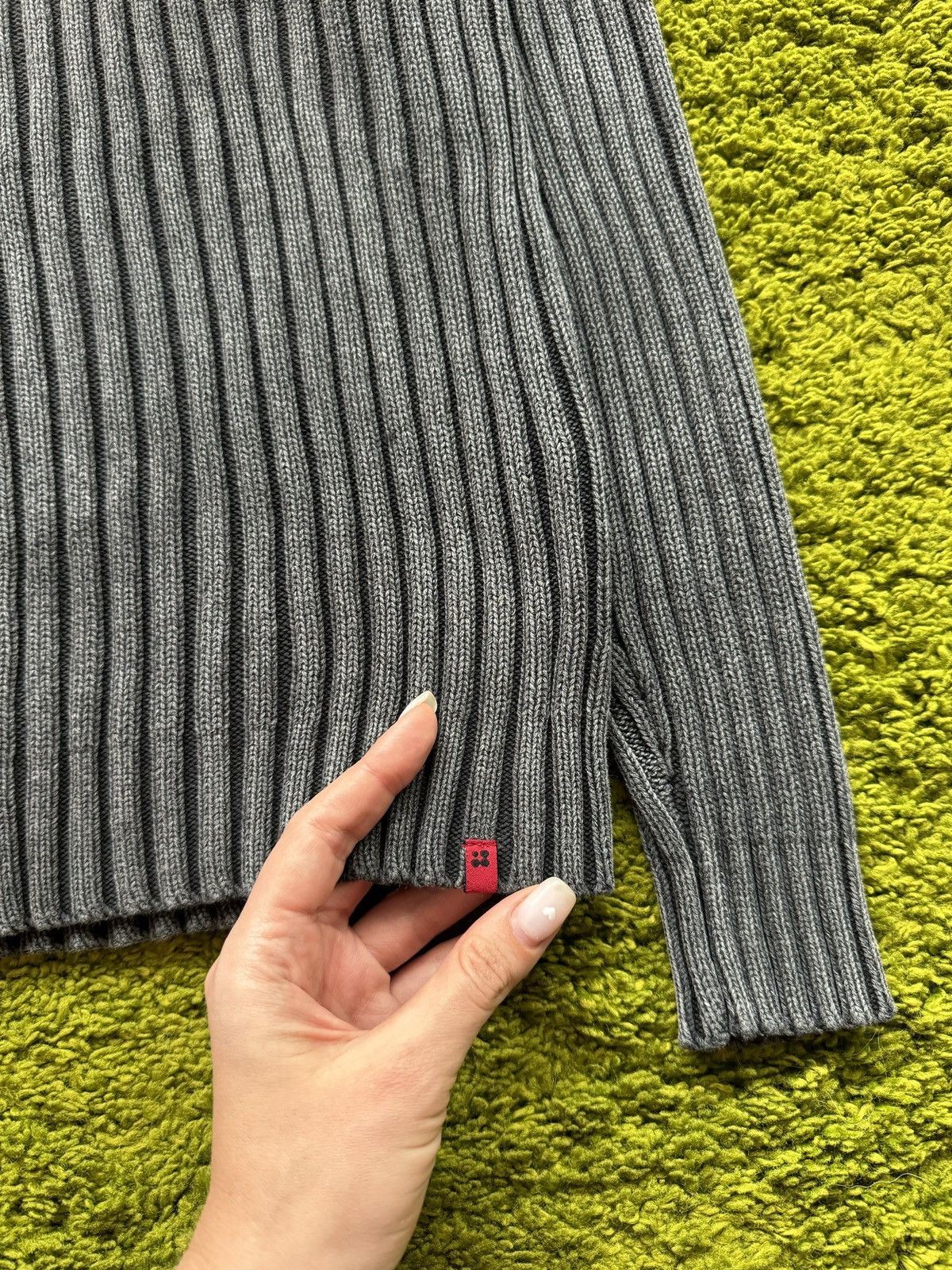 Vintage Y2K Japanese style ribbed avant garde opium washed sweater Size US L / EU 52-54 / 3 - 5 Thumbnail