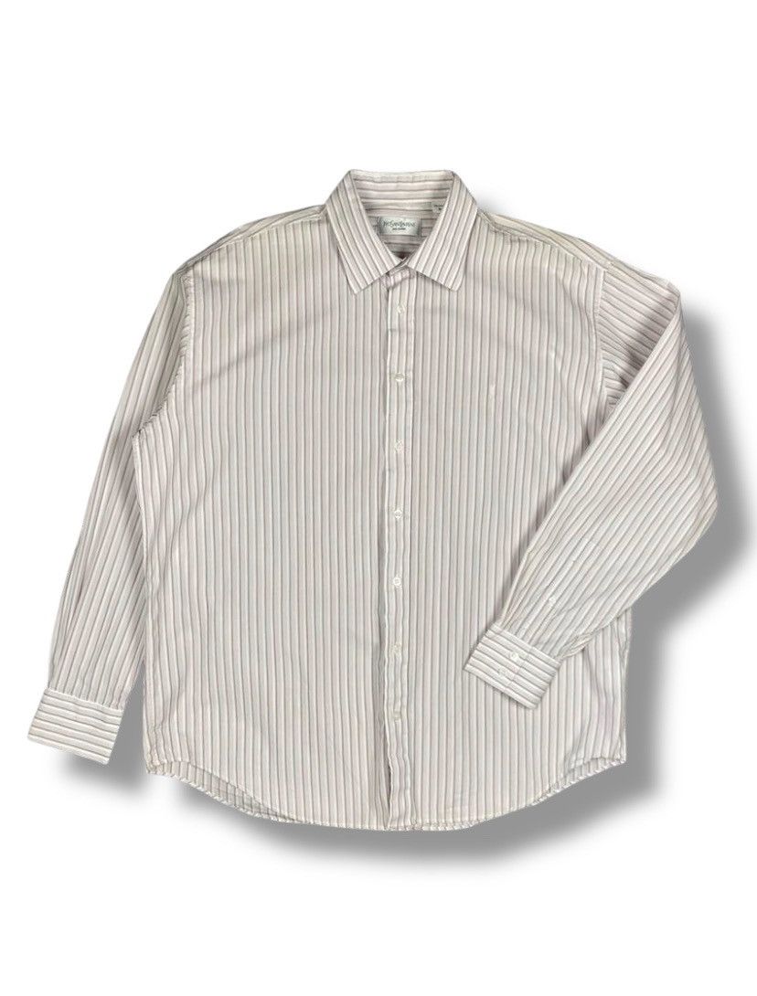Vintage Vintage Yves Saint Laurent Button Up Shirt Size XL Size US XL / EU 56 / 4 - 1 Thumbnail