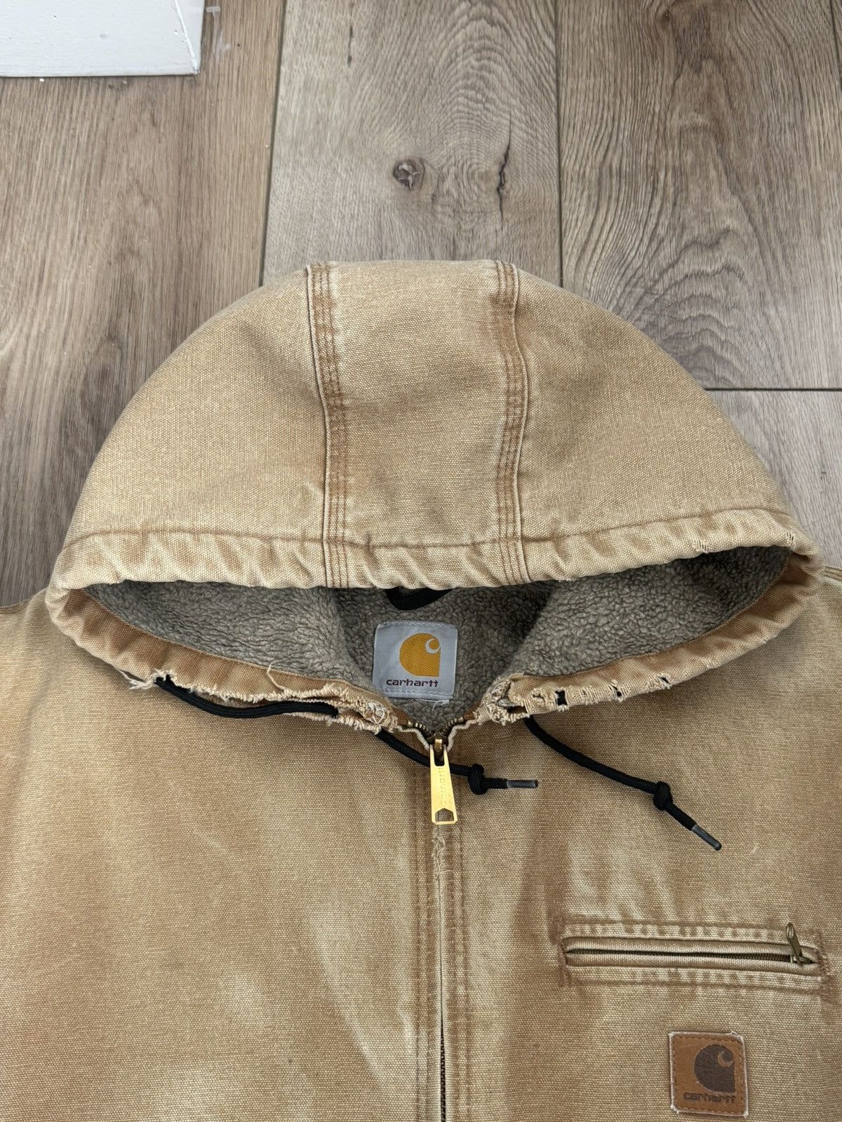 Carhartt Vintage Fleece lined hooded carhartt Size US L / EU 52-54 / 3 - 3 Thumbnail