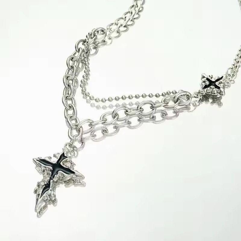 Jewelry Titanium Steel Cross Necklace Size ONE SIZE - 4 Thumbnail