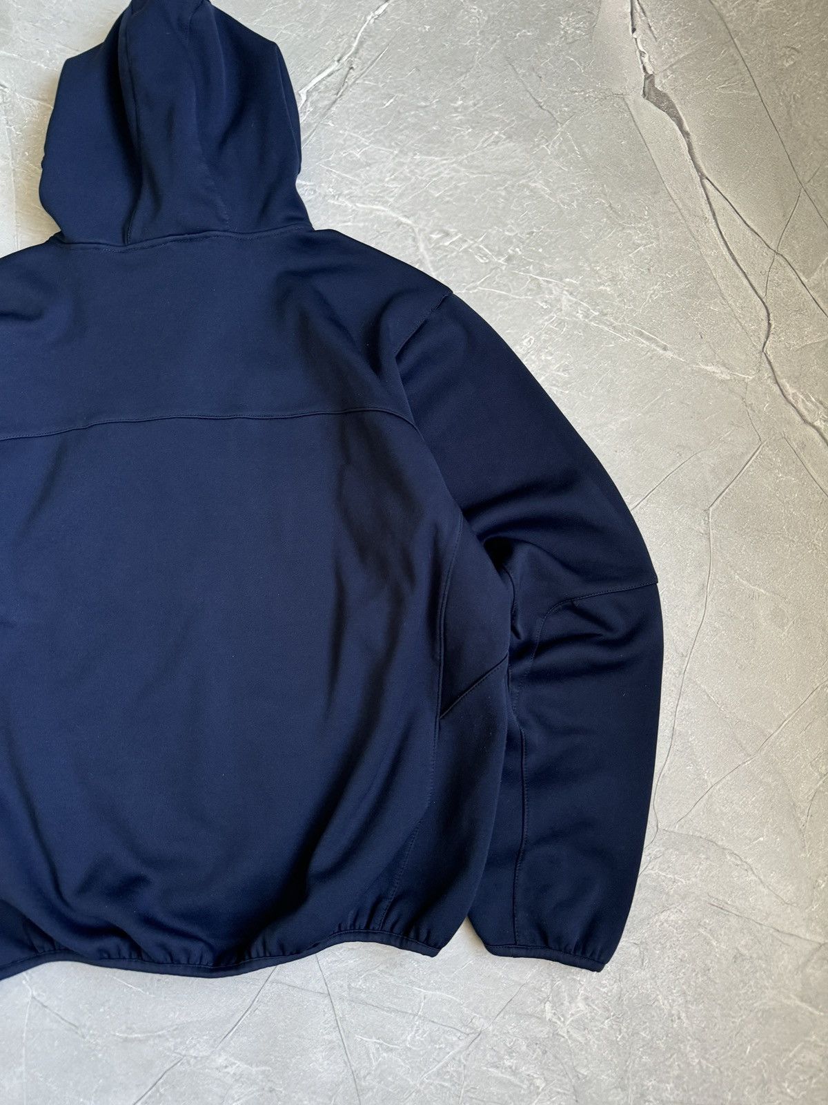 Nike Vintage 00s Nike Ninja Hoodie 1/2 Zip Navy Small Swoosh Y2k Size US M / EU 48-50 / 2 - 15 Thumbnail