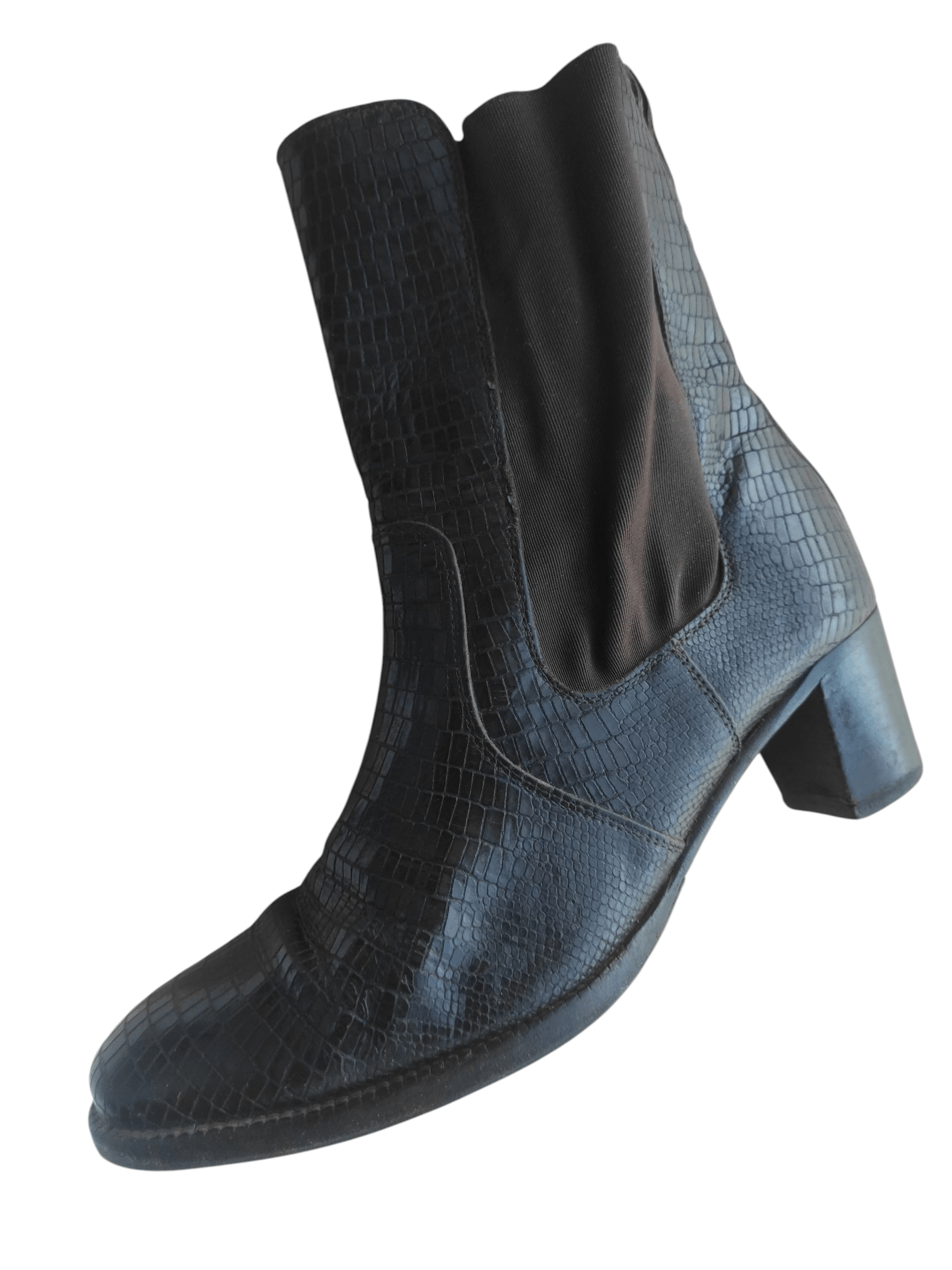 Heschung Heschung Ankle Leather Snake Python Boots Size US 6 / IT 36 - 1 Thumbnail