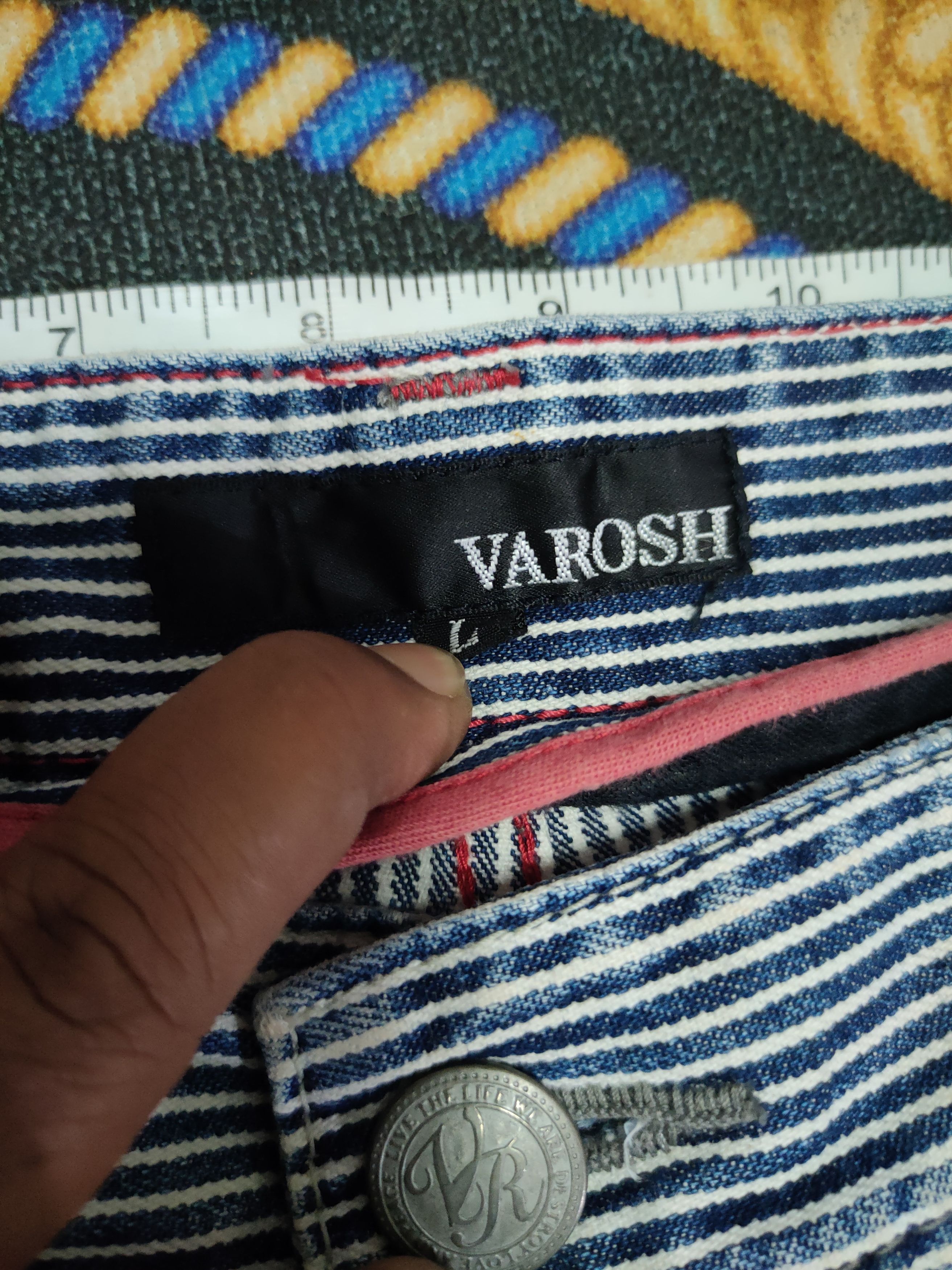 Vintage varosh stripe japan punk seditionaries cargo pants #S2904 Size US 33 - 5 Thumbnail