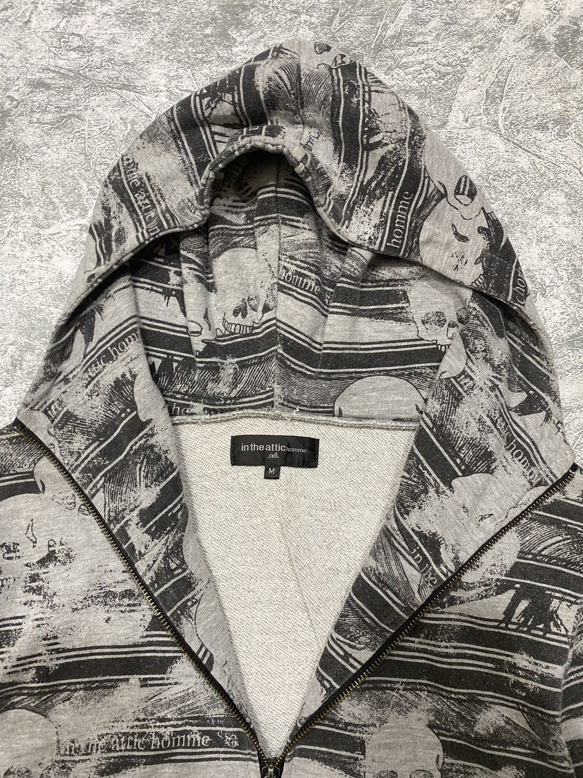 Hysteric Glamour 2000's In The Attic Homme Skull Full Print Hoodie Size US M / EU 48-50 / 2 - 4 Thumbnail